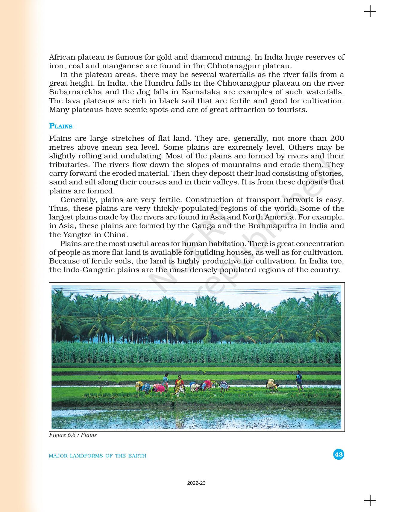 NCERT Book For Class 6 Social Science Geography Chapter 6 Major