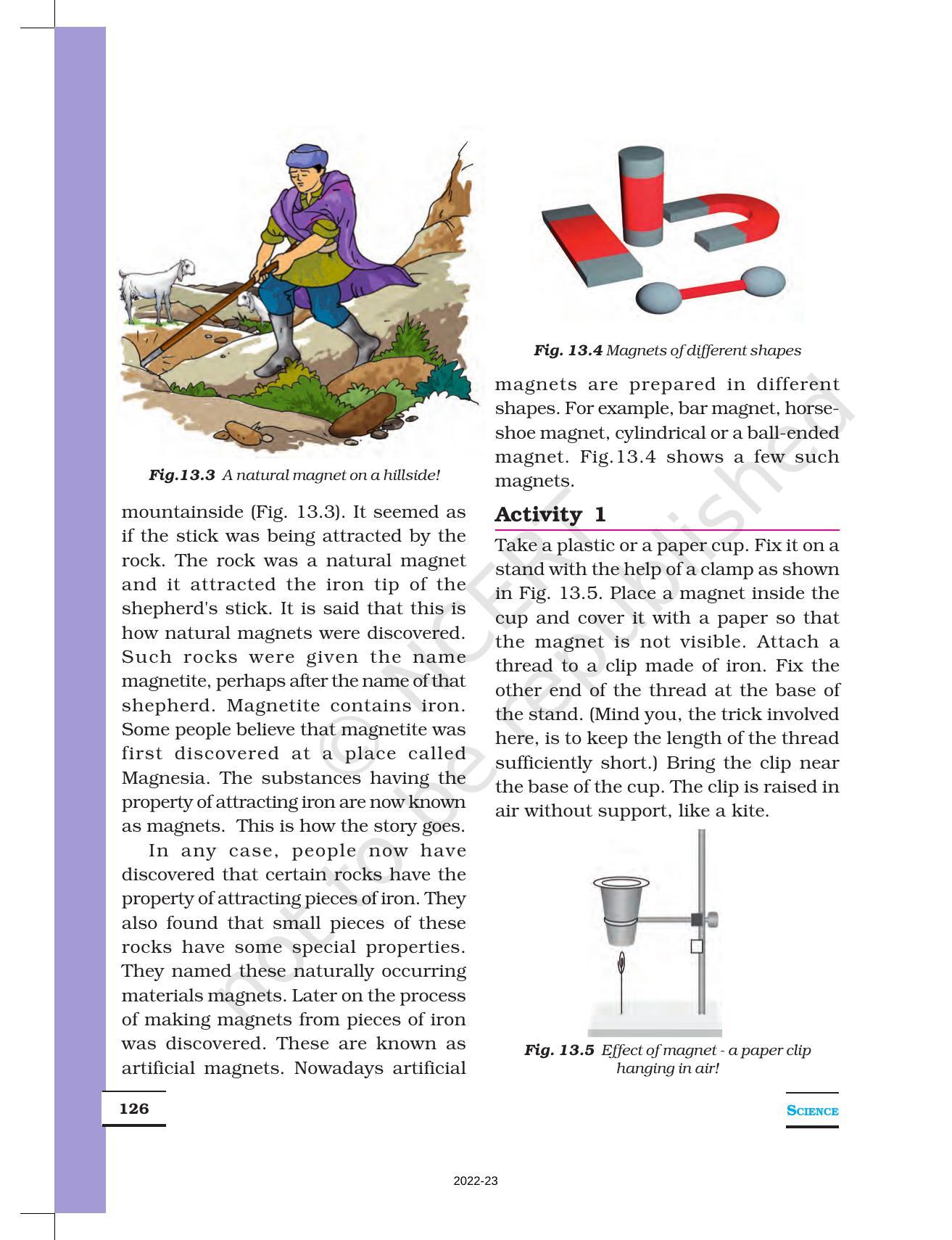 NCERT Book For Class 6 Science Chapter 13 Fun With Magnets IndCareer