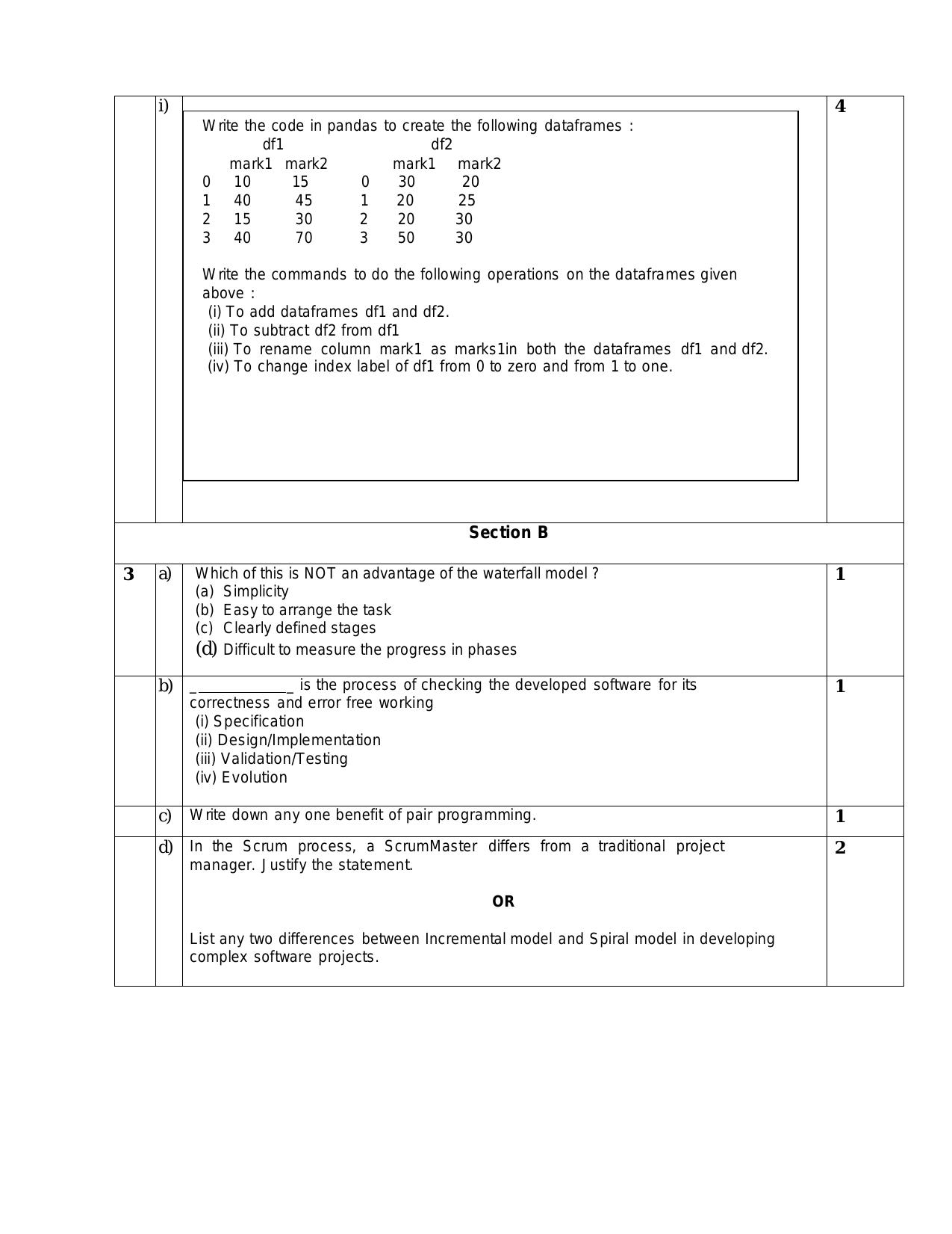 Cbse Class Informatics Practices New Sample Paper