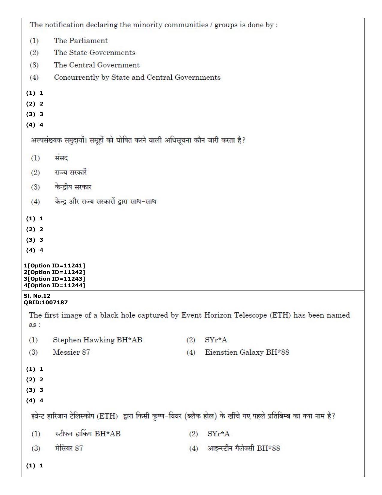 Cuet Pg Pgqp Art And Aesthetics Question Paper