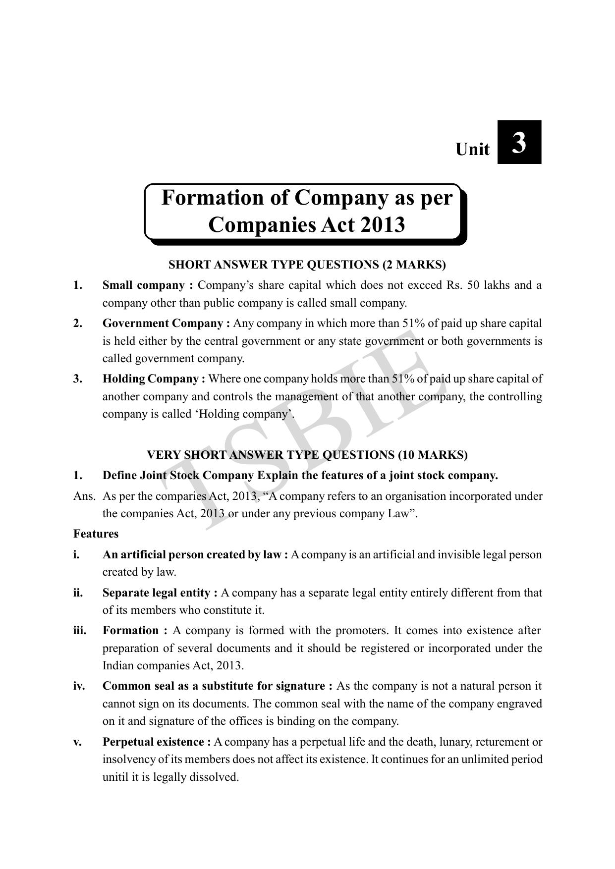 TS SCERT Inter 1st Year Commerce Path 1 English Medium Text Book