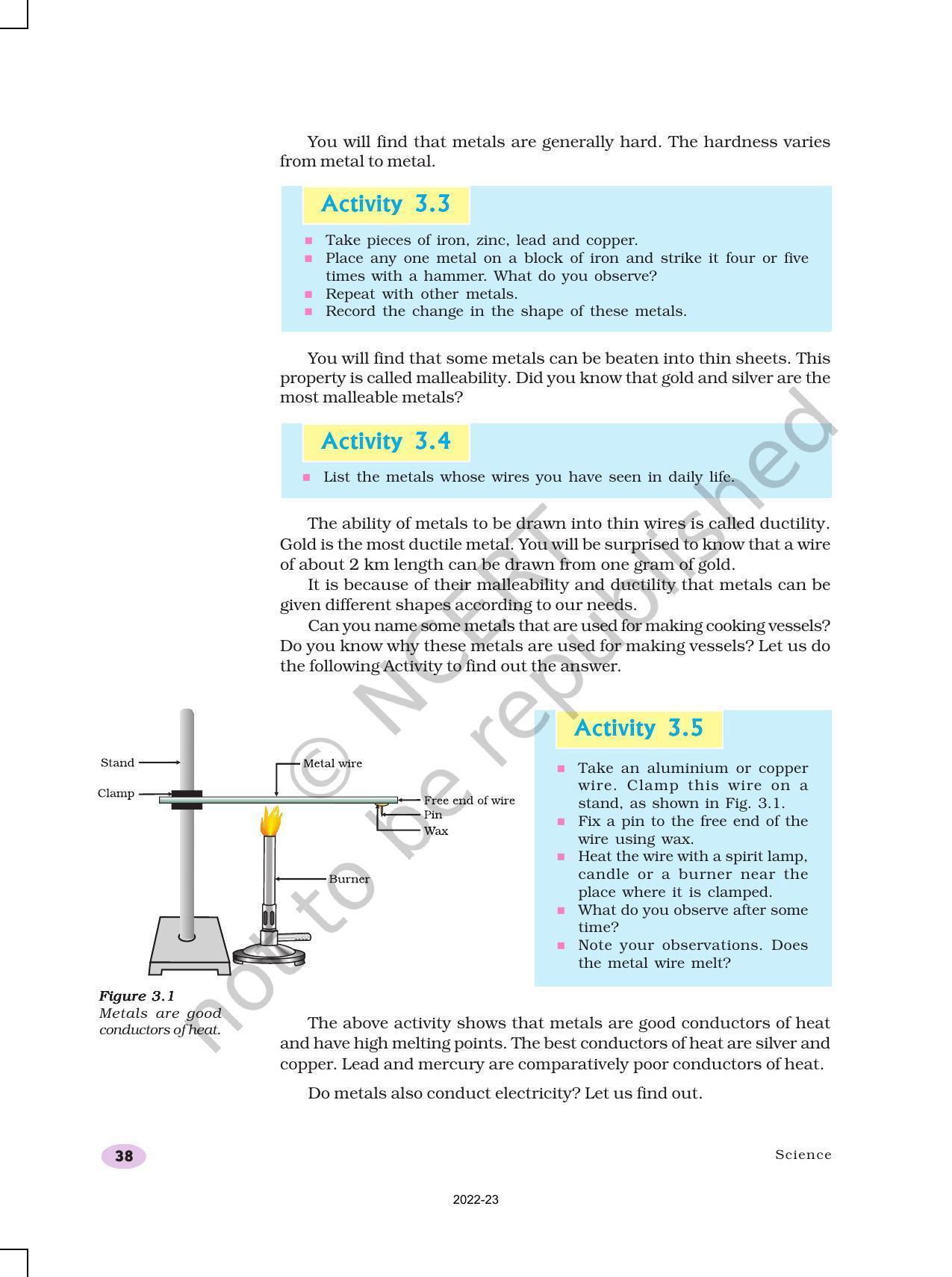 NCERT Book For Class 10 Science Chapter 3 Metals