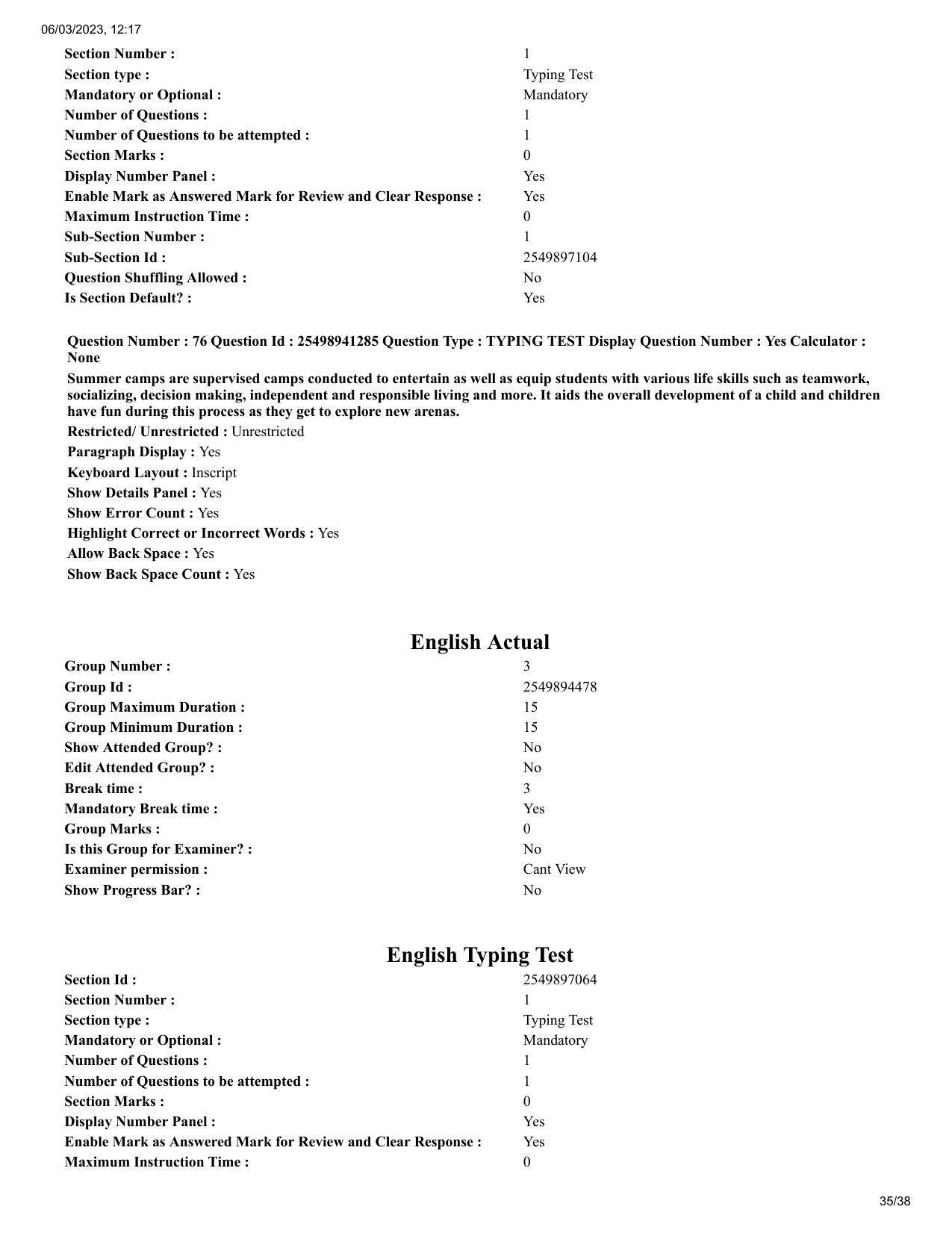 MP CPCT 4 Mar 2023 Question Paper Shift 2 - Page 35