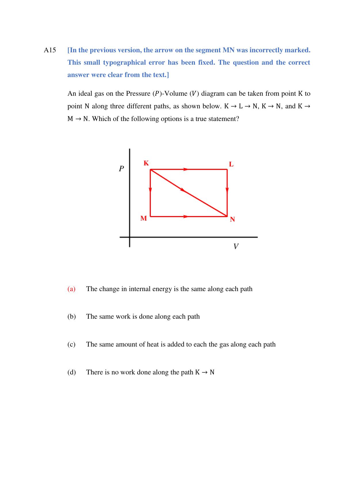 TIFR GS 2024 PhD Question Paper - Page 15