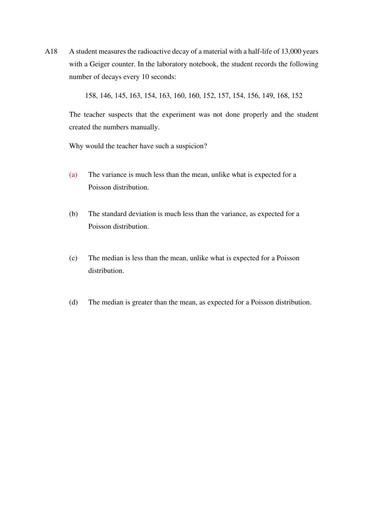 TIFR GS 2024 PhD Question Paper - Page 18