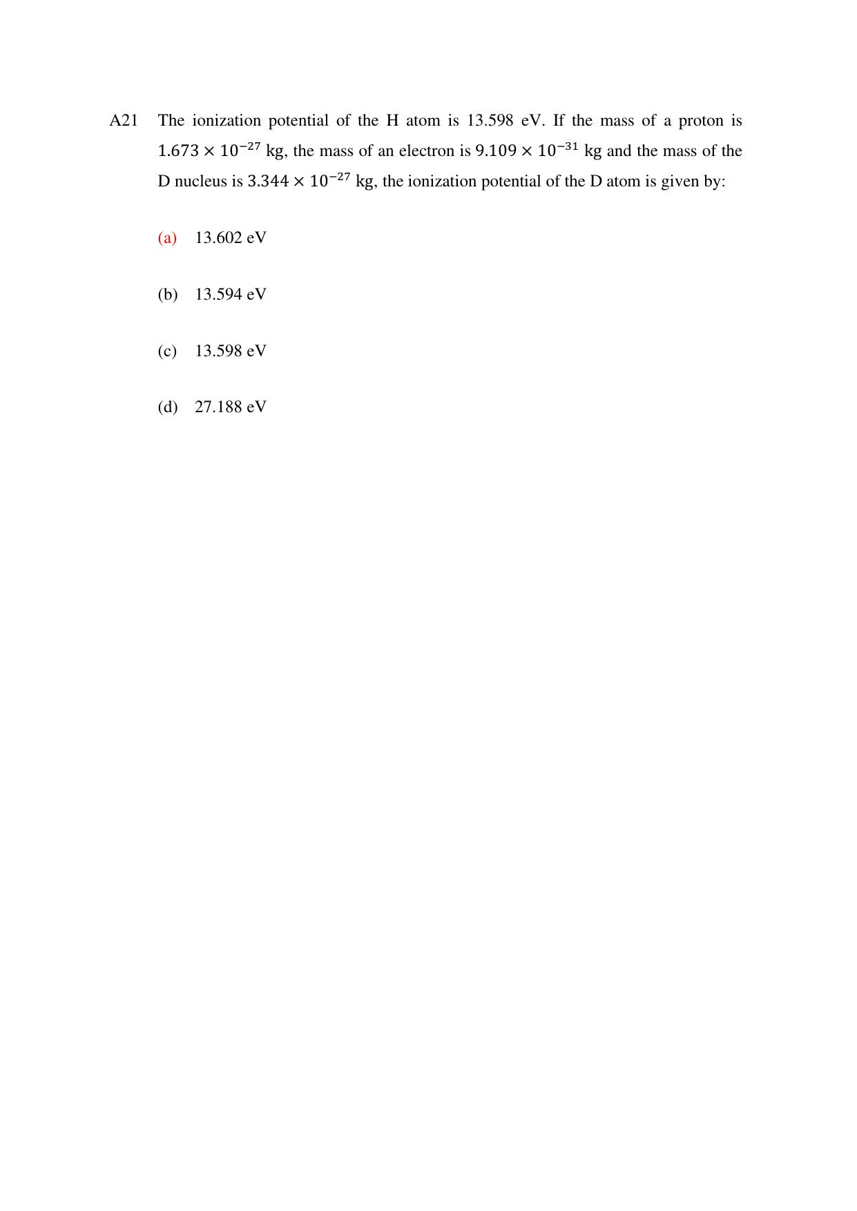 TIFR GS 2024 PhD Question Paper - Page 21