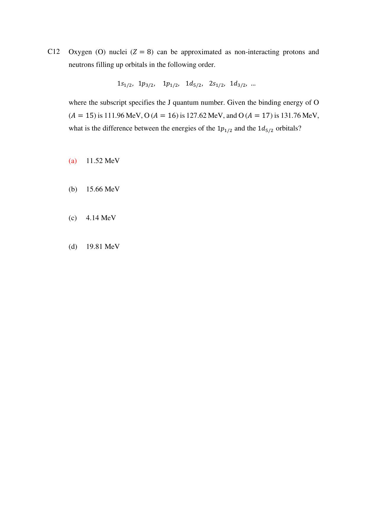 TIFR GS 2024 PhD Question Paper - Page 37