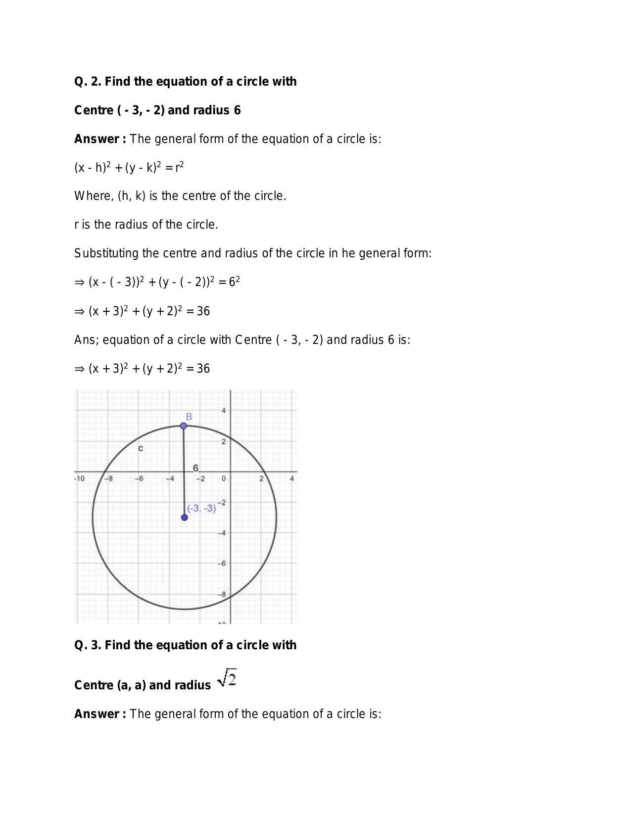 Chapter 21: Circle: RS Aggarwal Class 11 Solutions  - Page 2