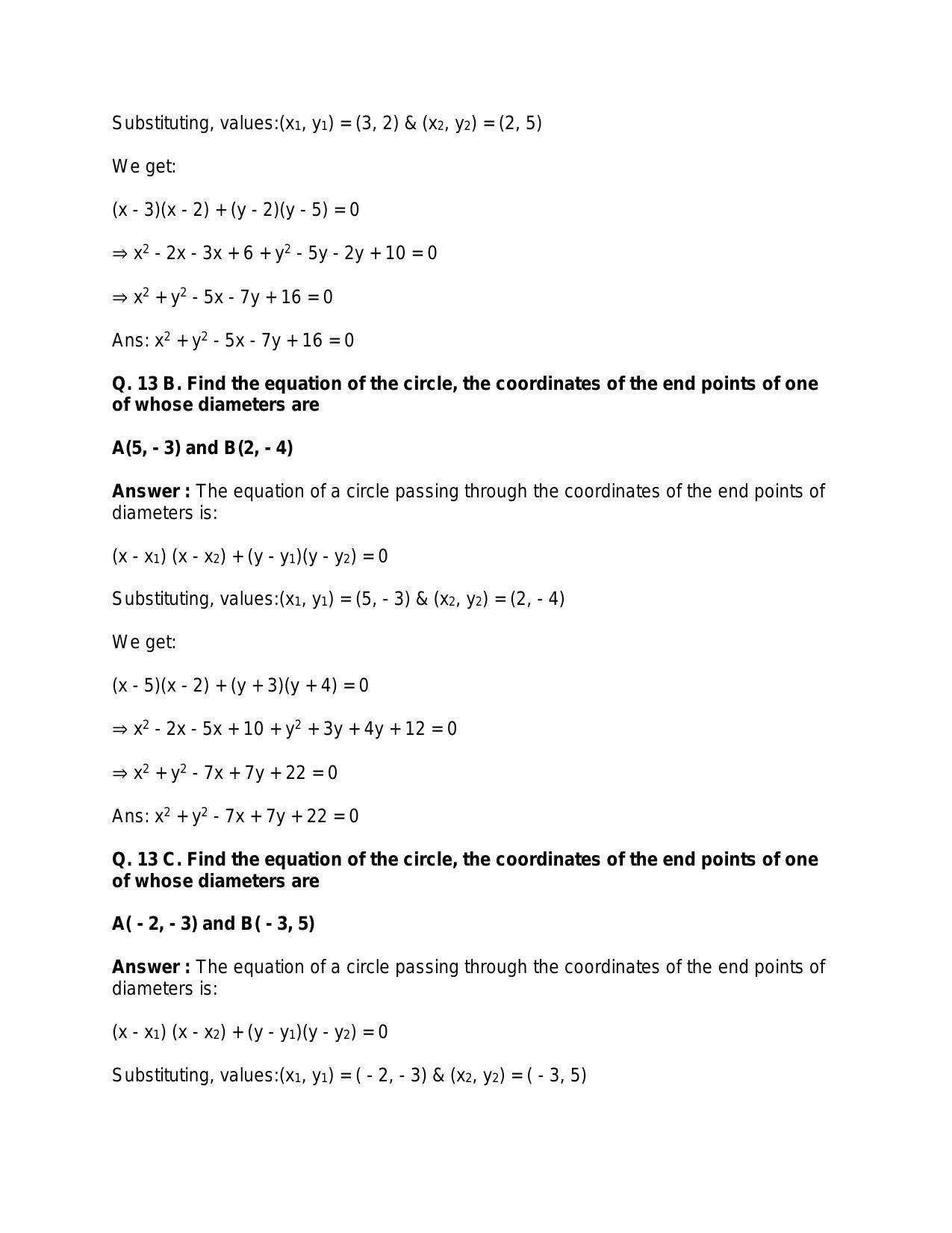 Chapter 21: Circle: RS Aggarwal Class 11 Solutions  - Page 14