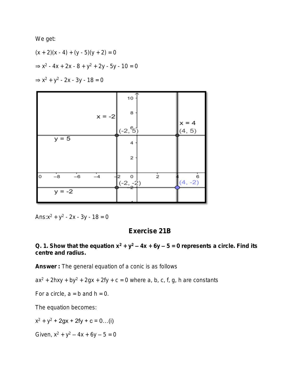 Chapter 21: Circle: RS Aggarwal Class 11 Solutions  - Page 16