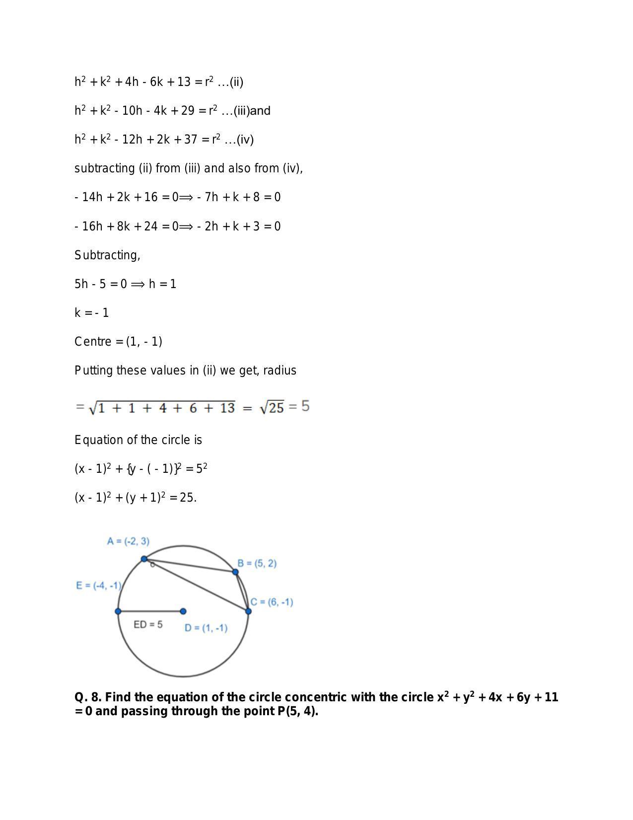 Chapter 21: Circle: RS Aggarwal Class 11 Solutions  - Page 22