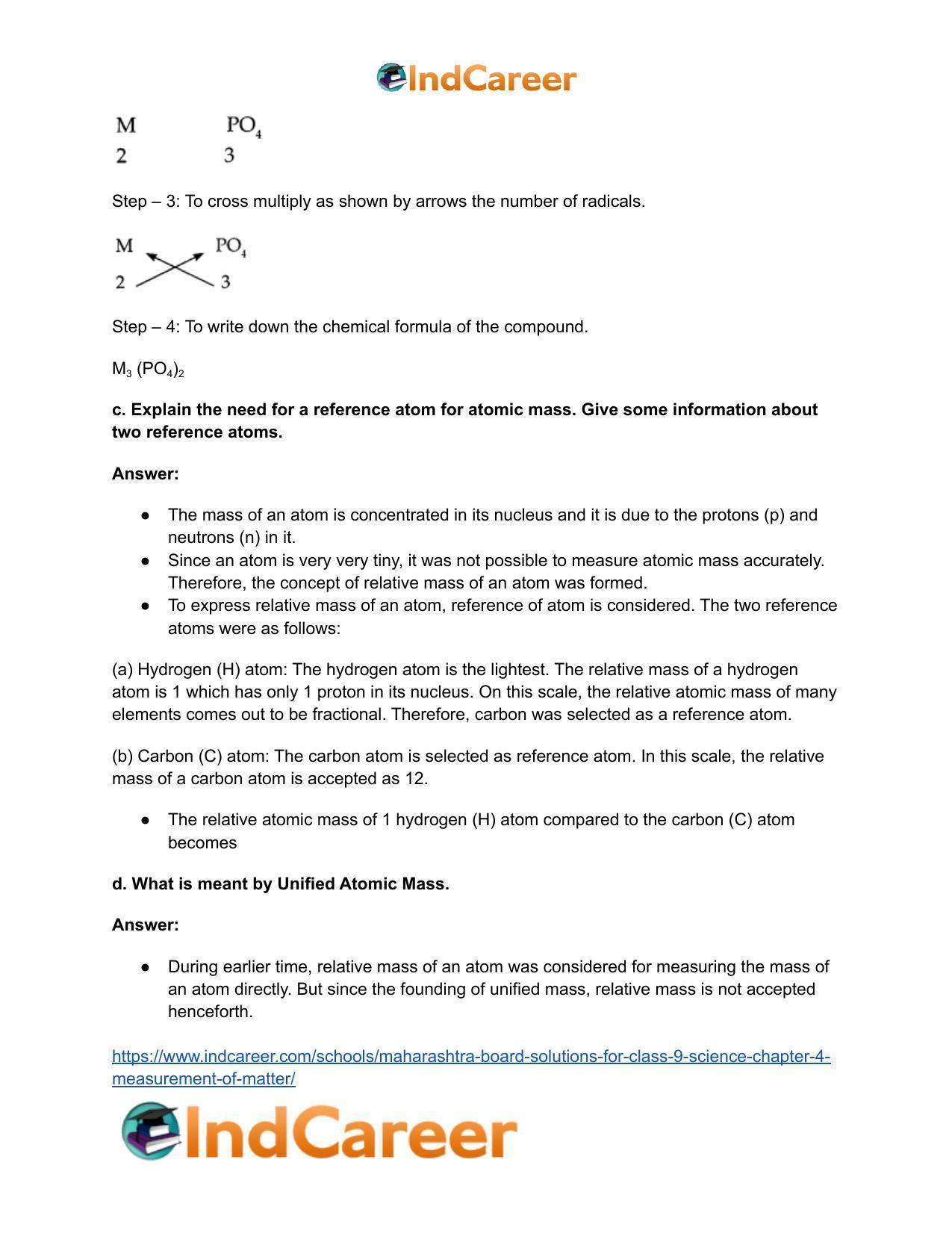 Maharashtra Board Solutions for Class 9- Science: Chapter 4- Measurement of Matter - Page 10