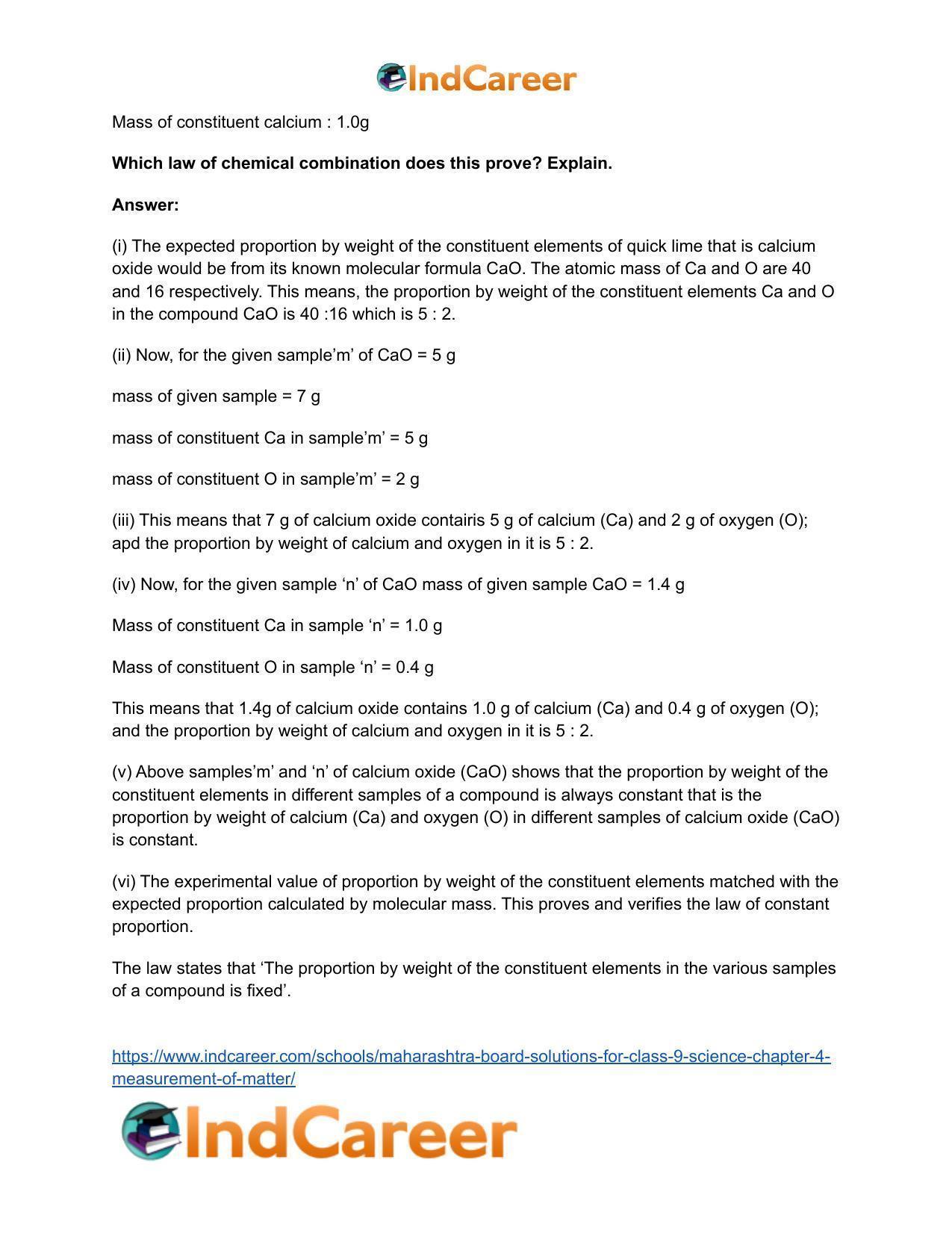 Maharashtra Board Solutions for Class 9- Science: Chapter 4- Measurement of Matter - Page 12