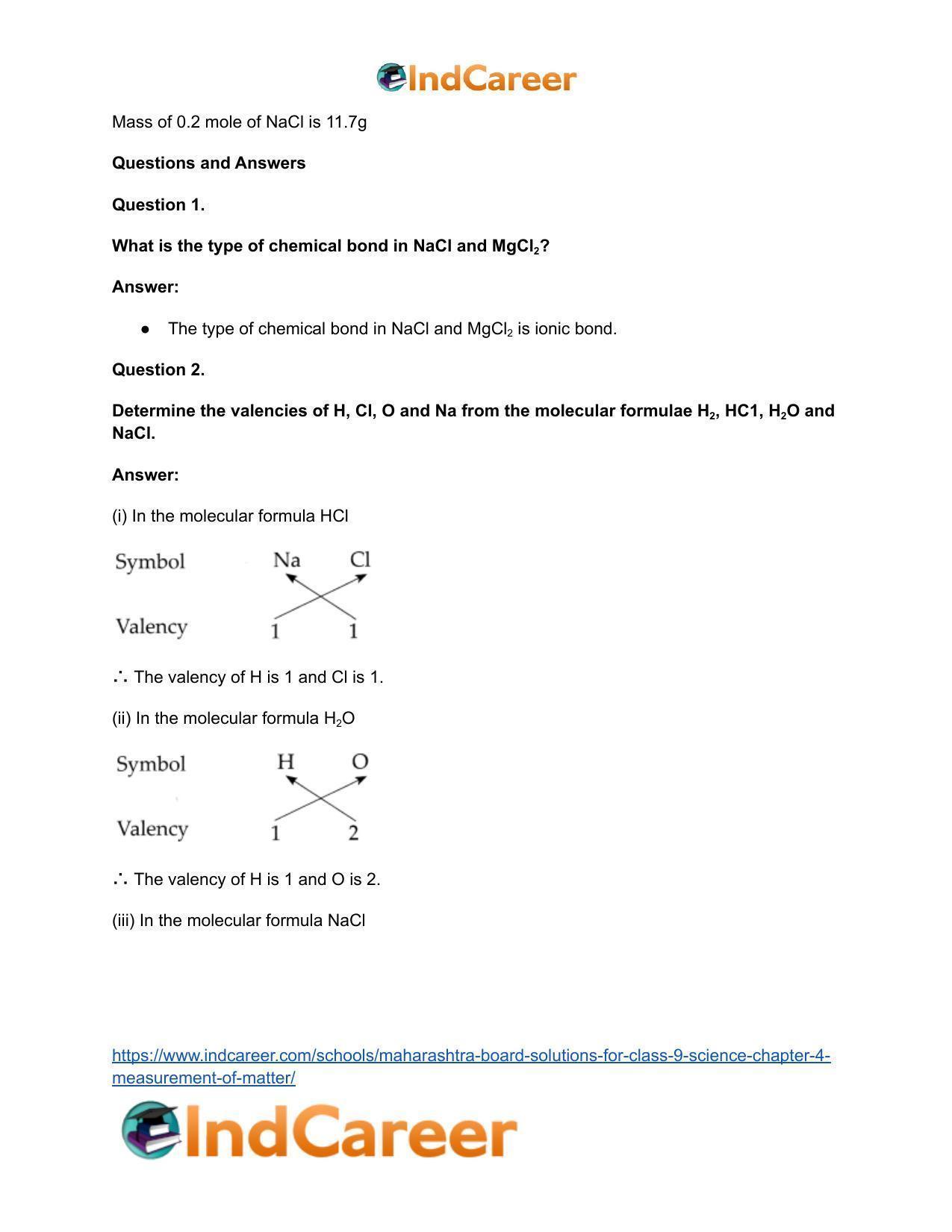 Maharashtra Board Solutions for Class 9- Science: Chapter 4- Measurement of Matter - Page 17