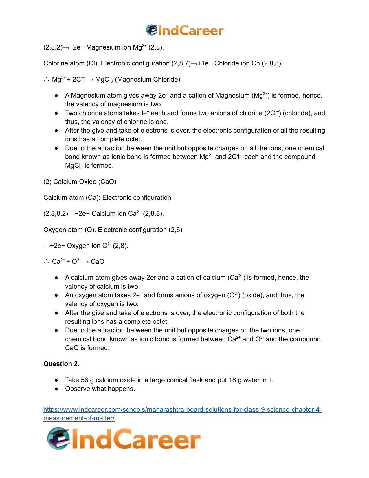 Maharashtra Board Solutions for Class 9- Science: Chapter 4- Measurement of Matter - Page 31