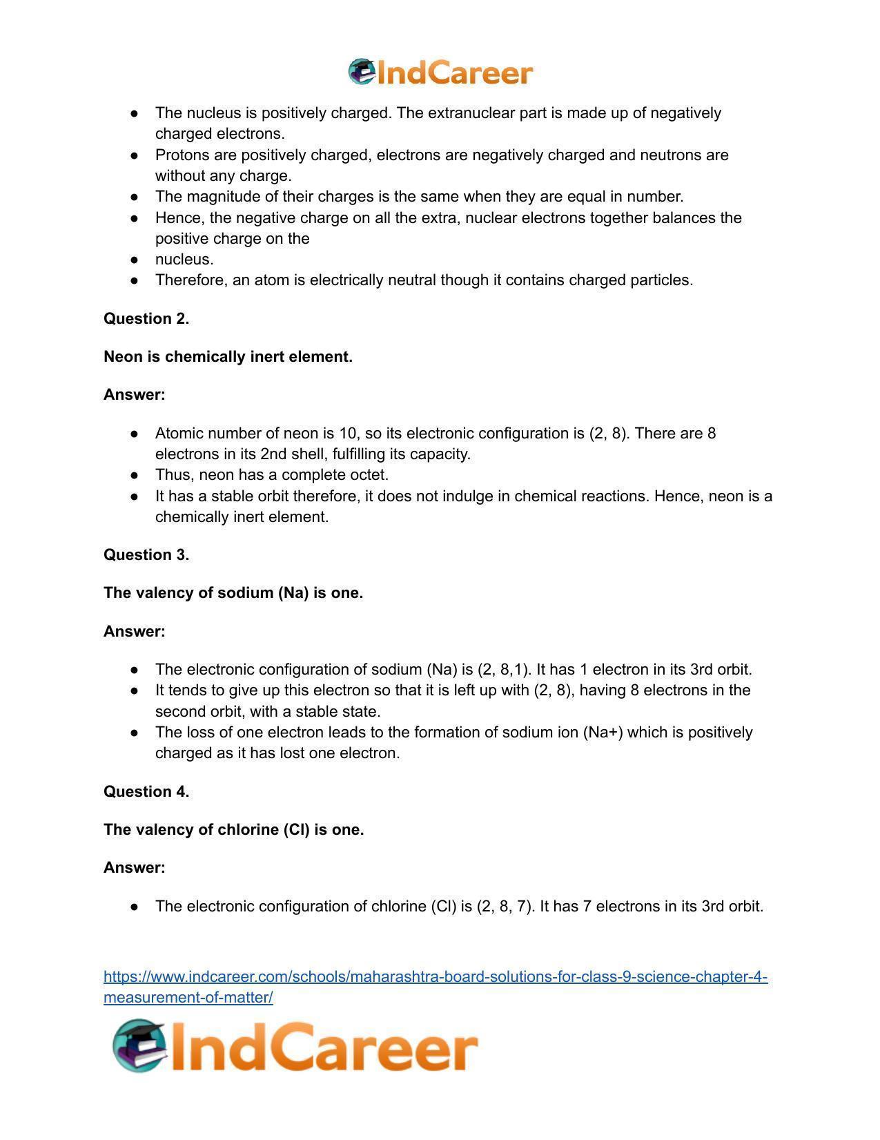 Maharashtra Board Solutions for Class 9- Science: Chapter 4- Measurement of Matter - Page 51