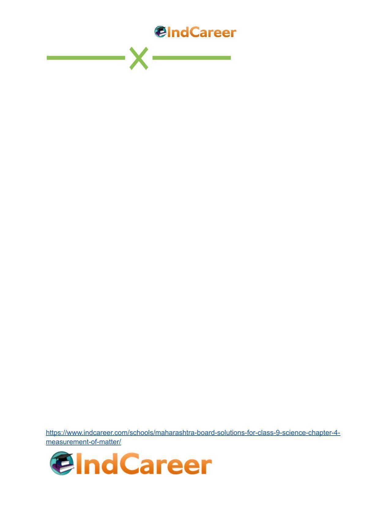 Maharashtra Board Solutions for Class 9- Science: Chapter 4- Measurement of Matter - Page 64