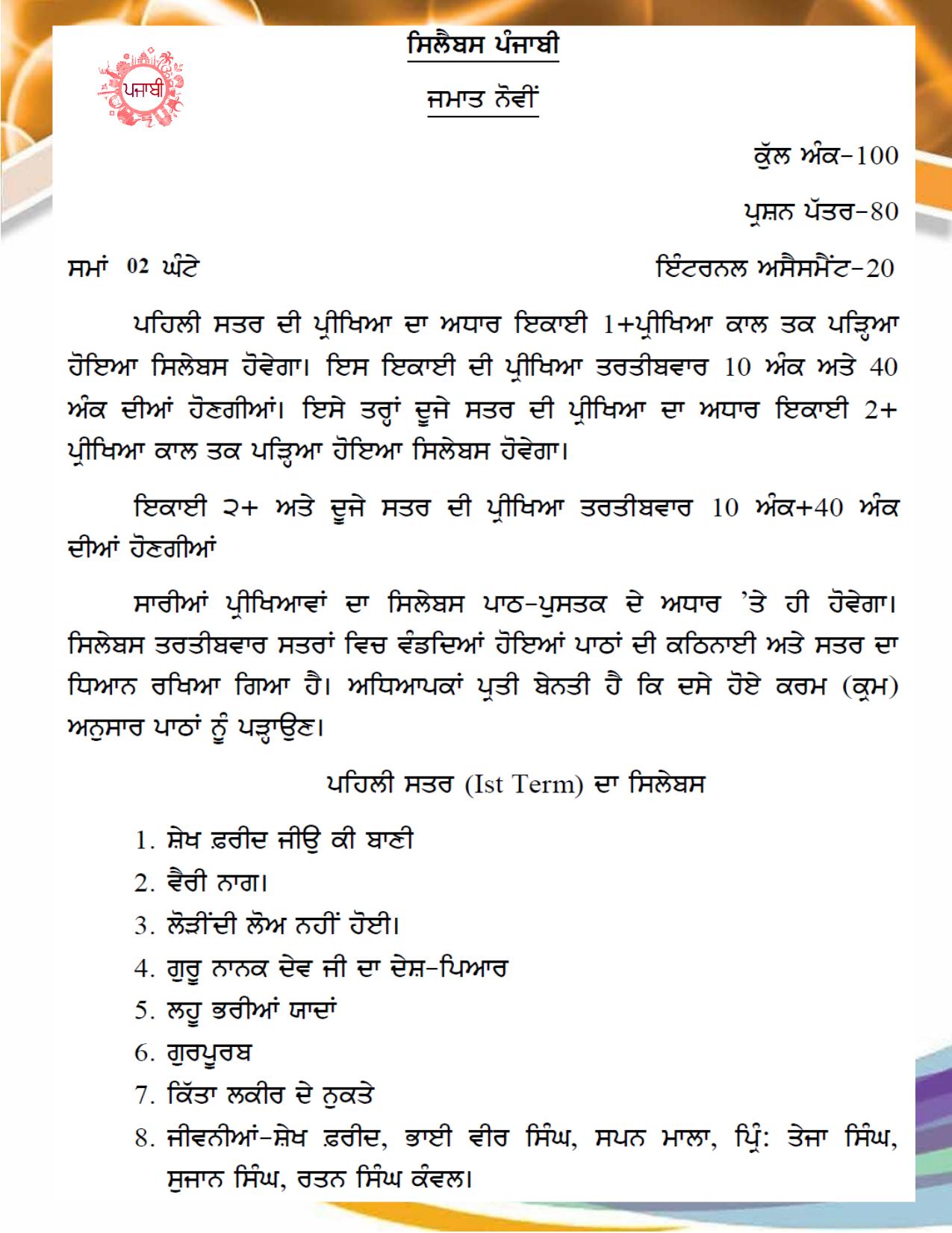 JKBOSE Syllabus for 9th class - Page 60