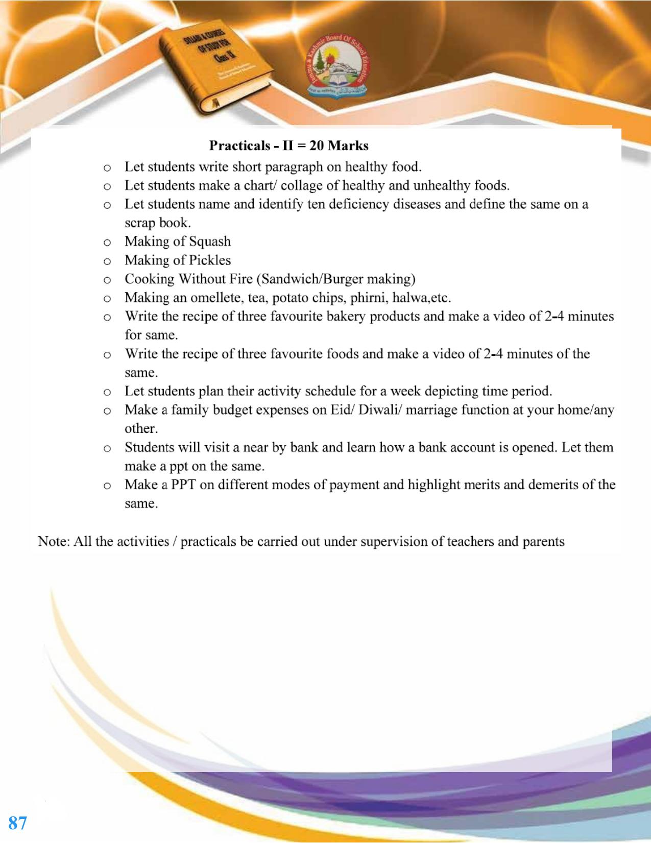JKBOSE Syllabus for 9th class - Page 88