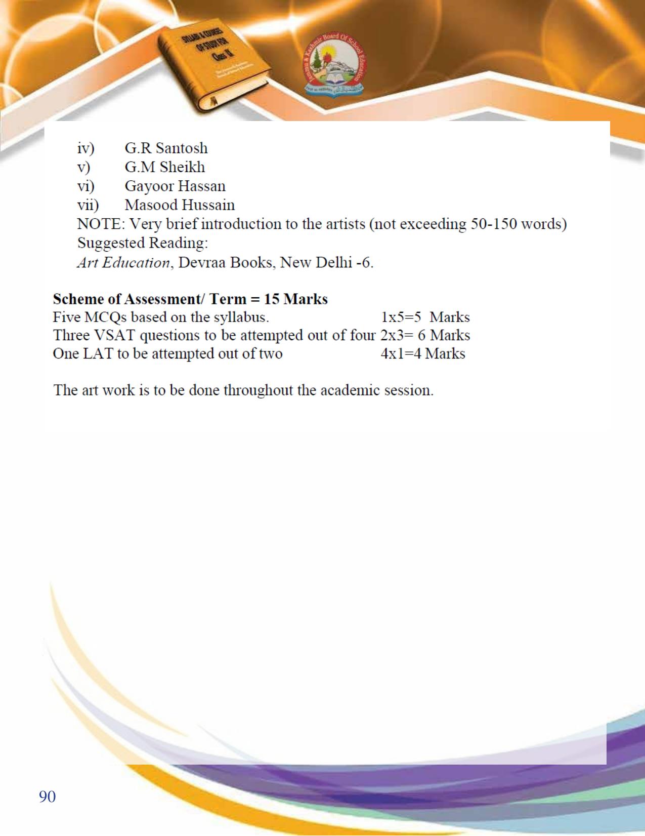 JKBOSE Syllabus for 9th class - Page 91