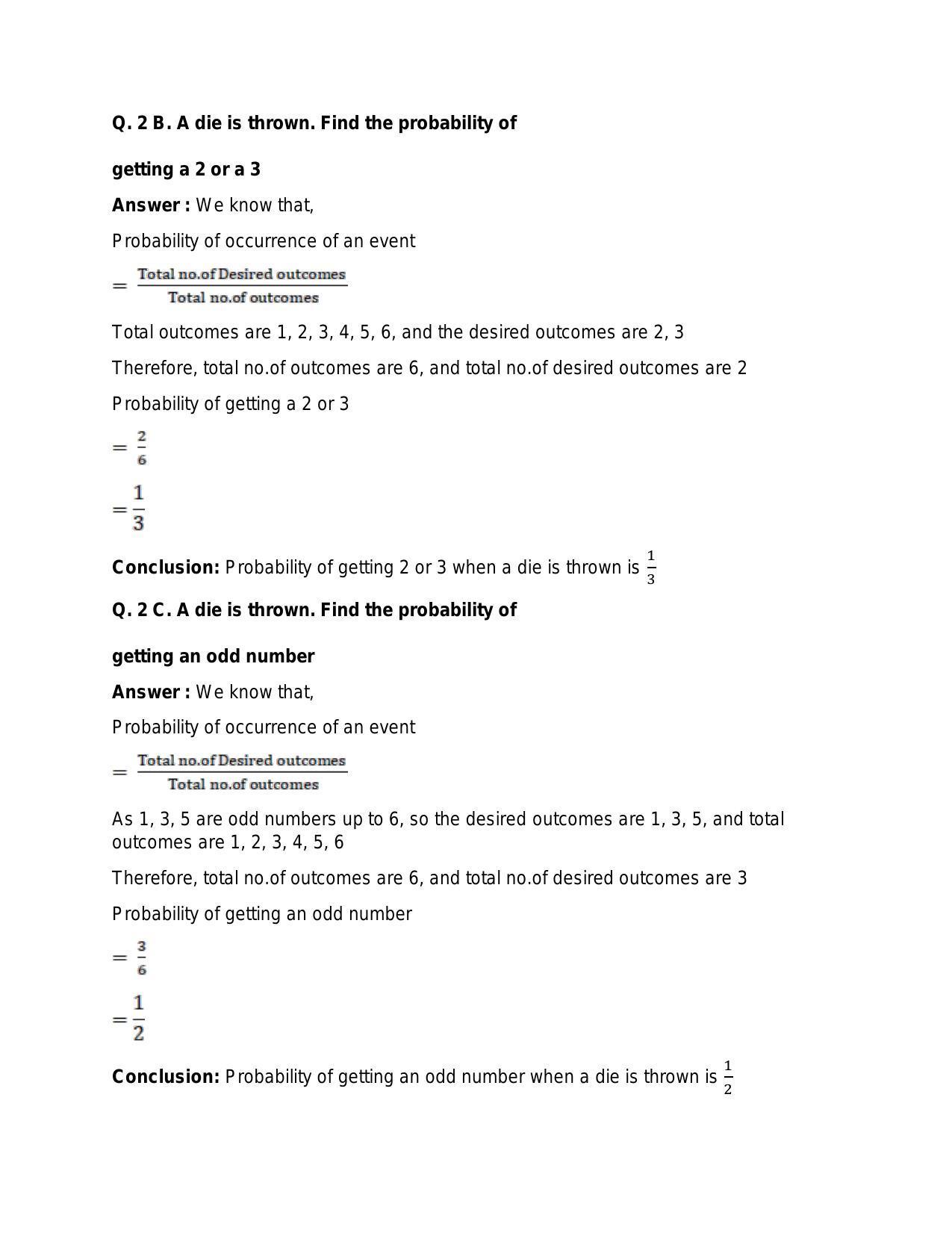 Chapter 31: Probability: RS Aggarwal Class 11 Solutions  - Page 2