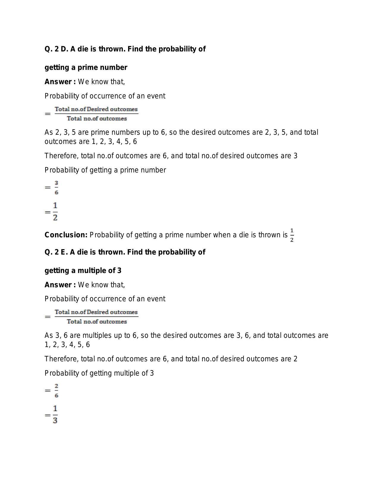 Chapter 31: Probability: RS Aggarwal Class 11 Solutions  - Page 3