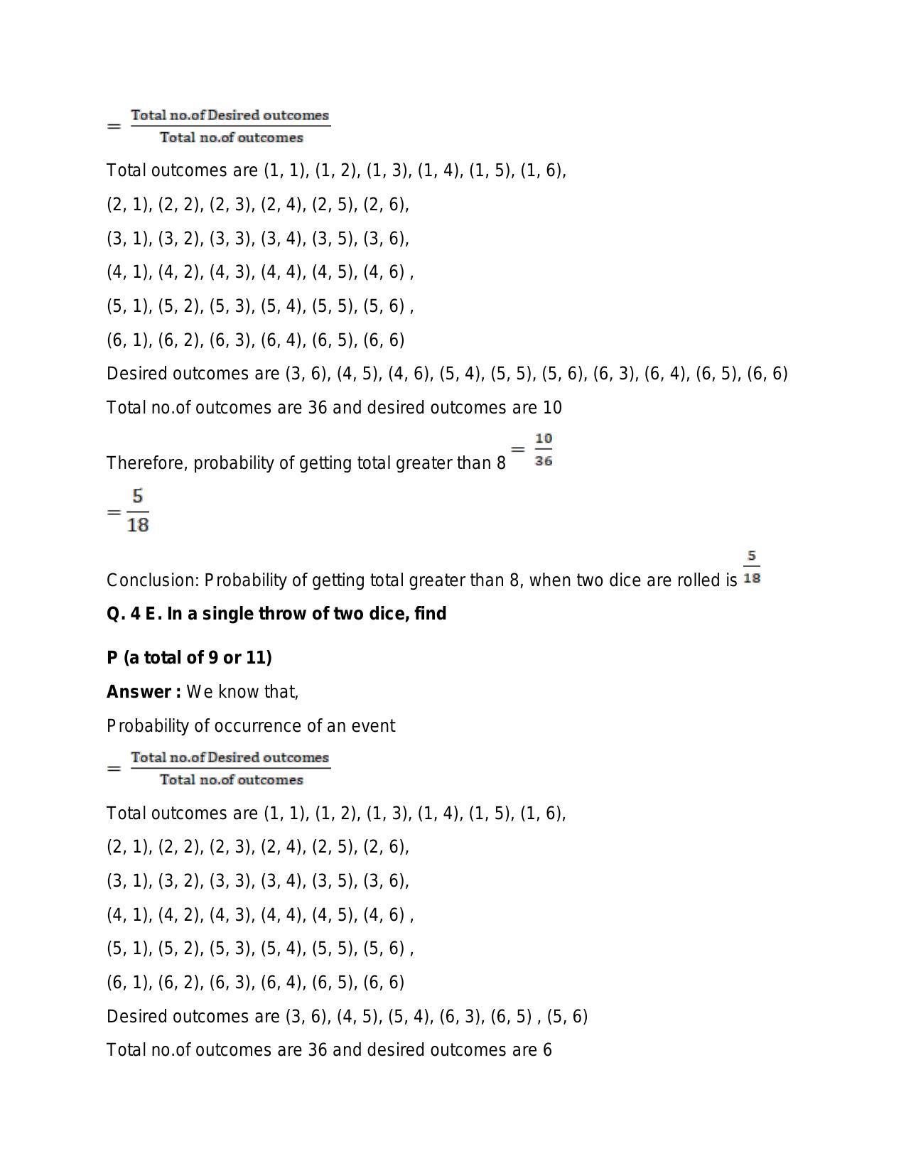 Chapter 31: Probability: RS Aggarwal Class 11 Solutions  - Page 9