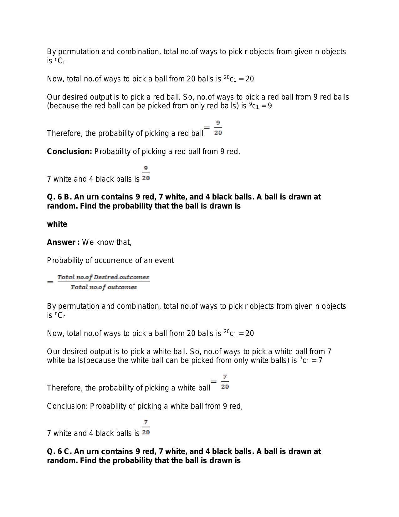 Chapter 31: Probability: RS Aggarwal Class 11 Solutions  - Page 11