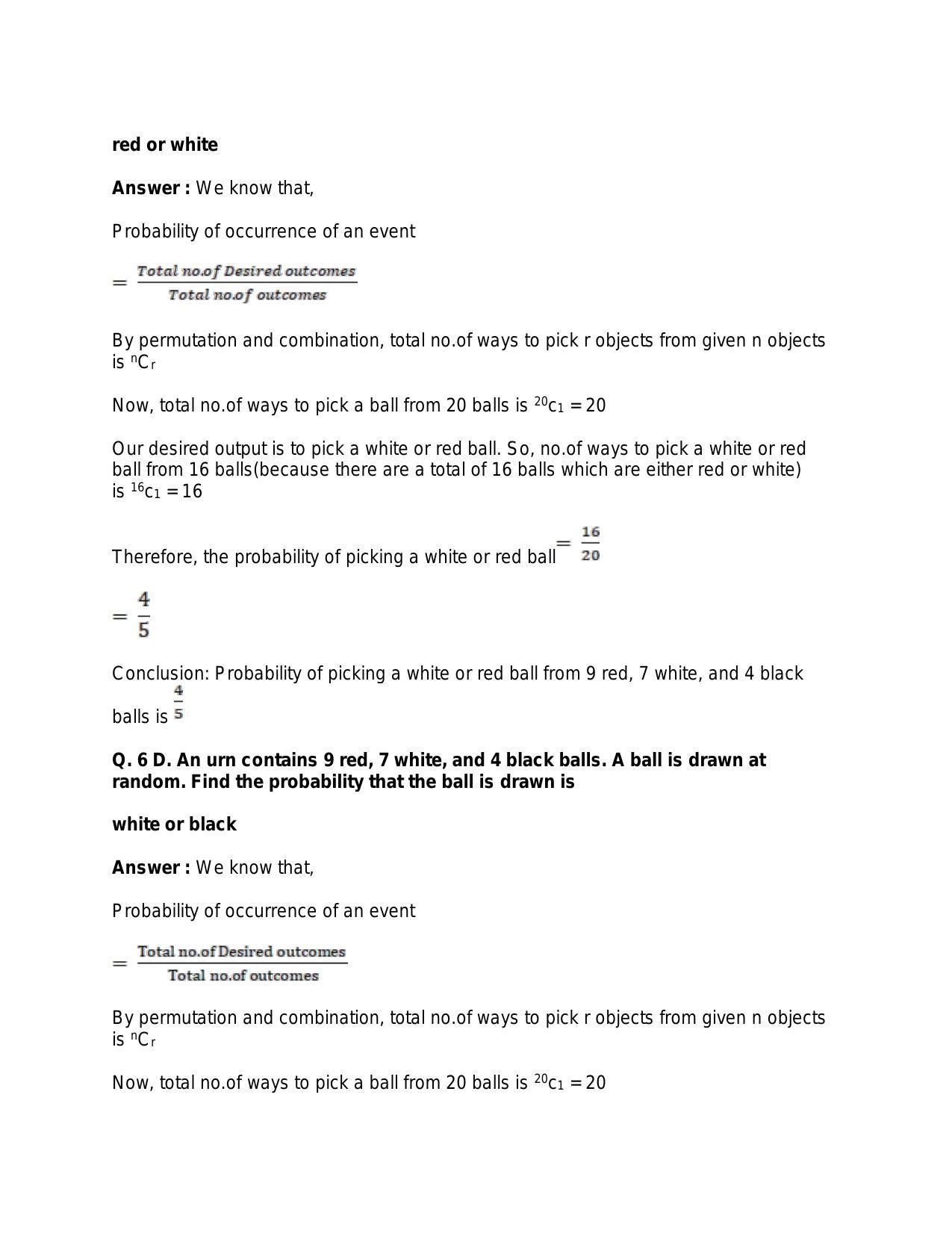 Chapter 31: Probability: RS Aggarwal Class 11 Solutions  - Page 12