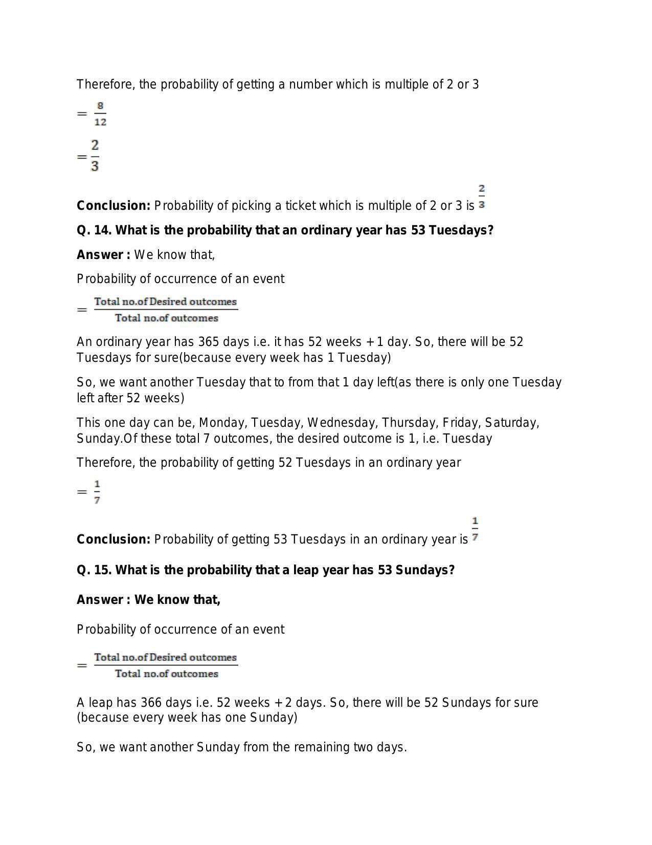 Chapter 31: Probability: RS Aggarwal Class 11 Solutions  - Page 20