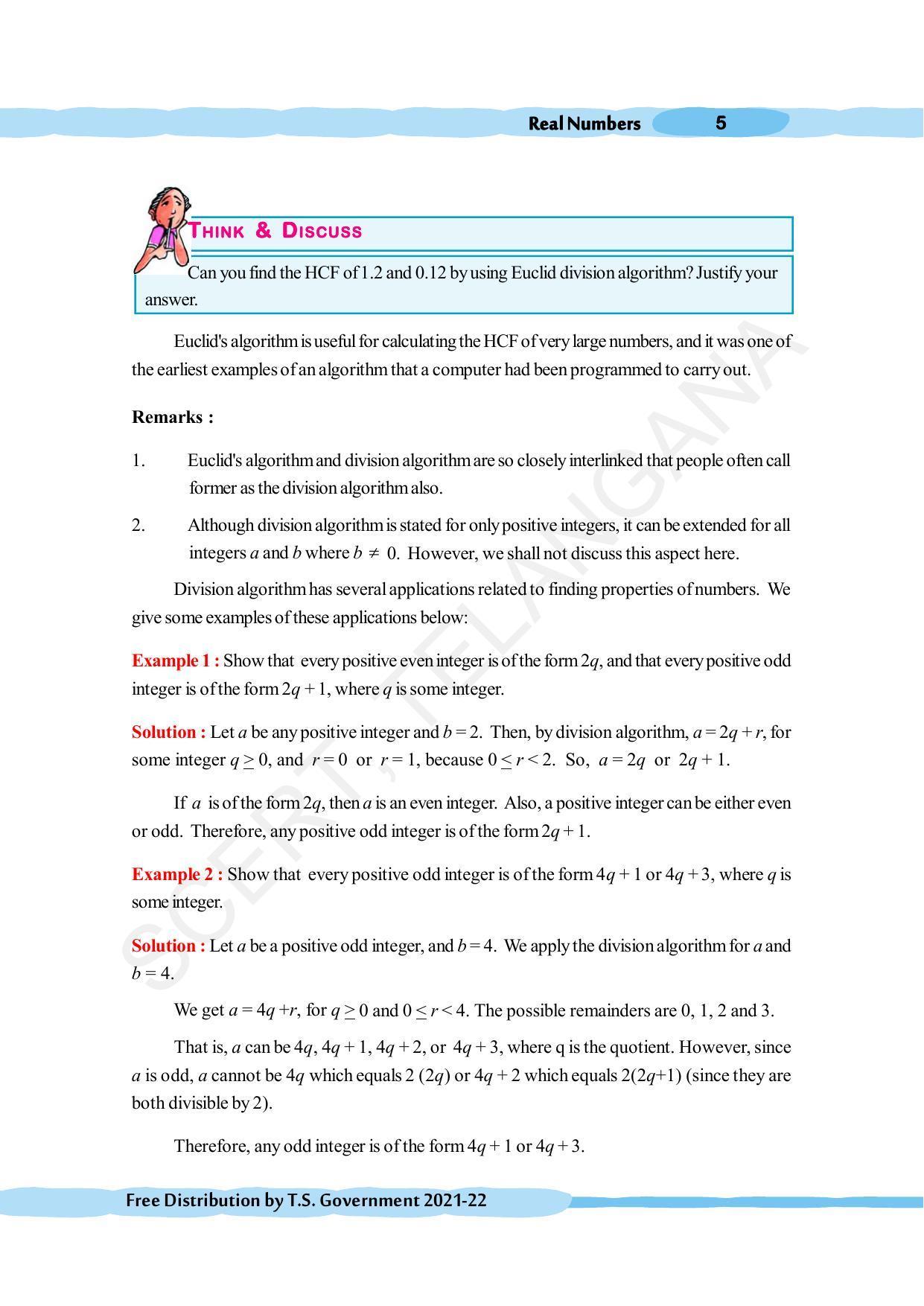 TS SCERT Class 10 Maths (English Medium) Text Book - Page 15