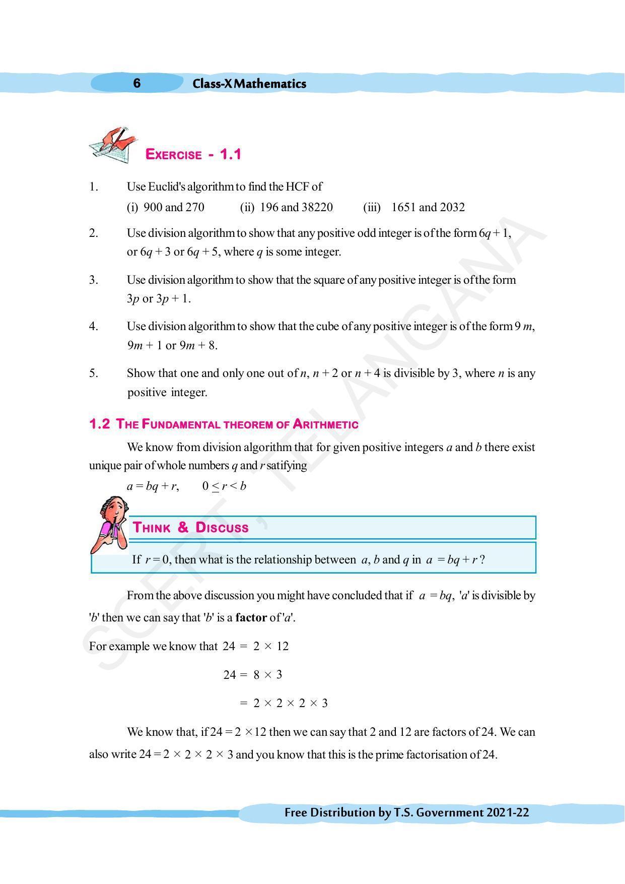 TS SCERT Class 10 Maths (English Medium) Text Book - Page 16