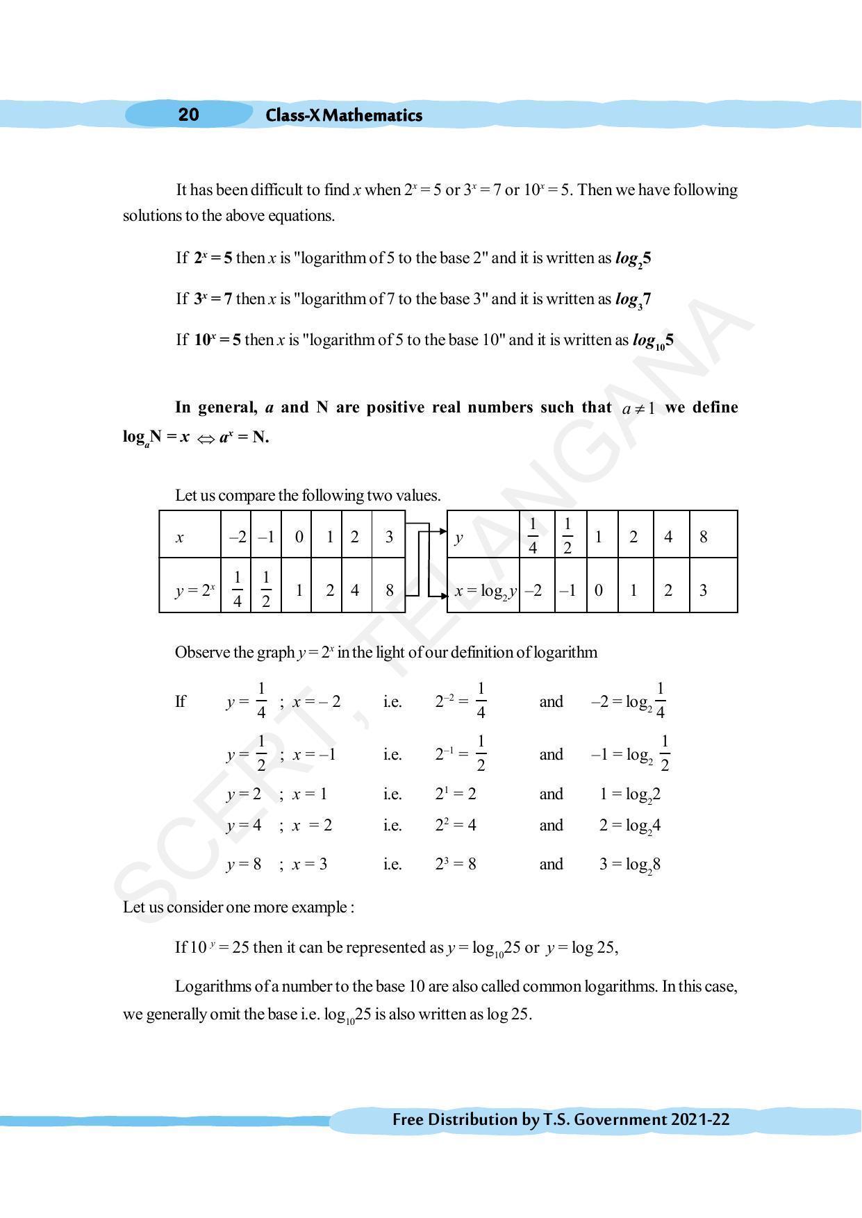 TS SCERT Class 10 Maths (English Medium) Text Book - Page 30