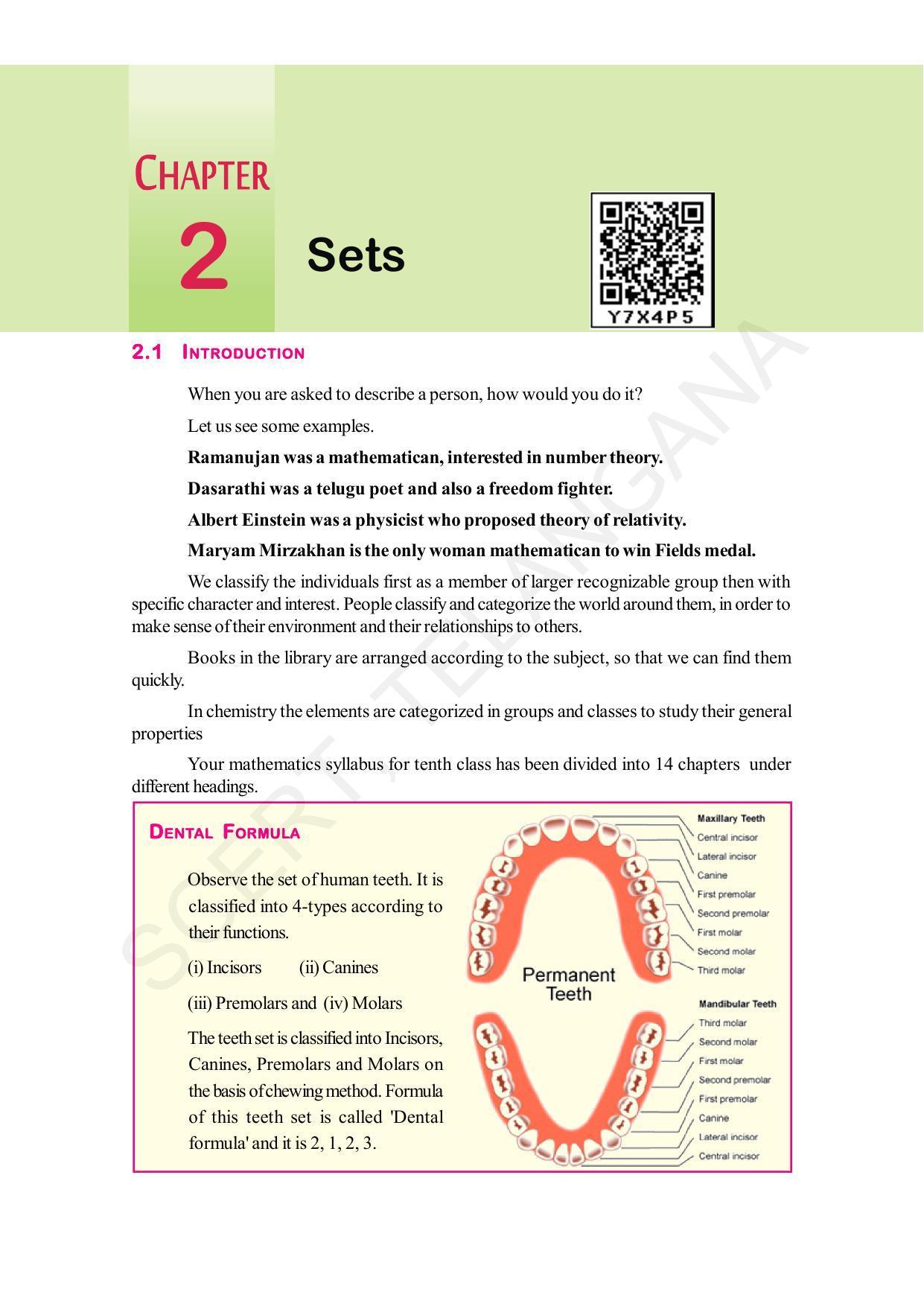 TS SCERT Class 10 Maths (English Medium) Text Book - Page 38