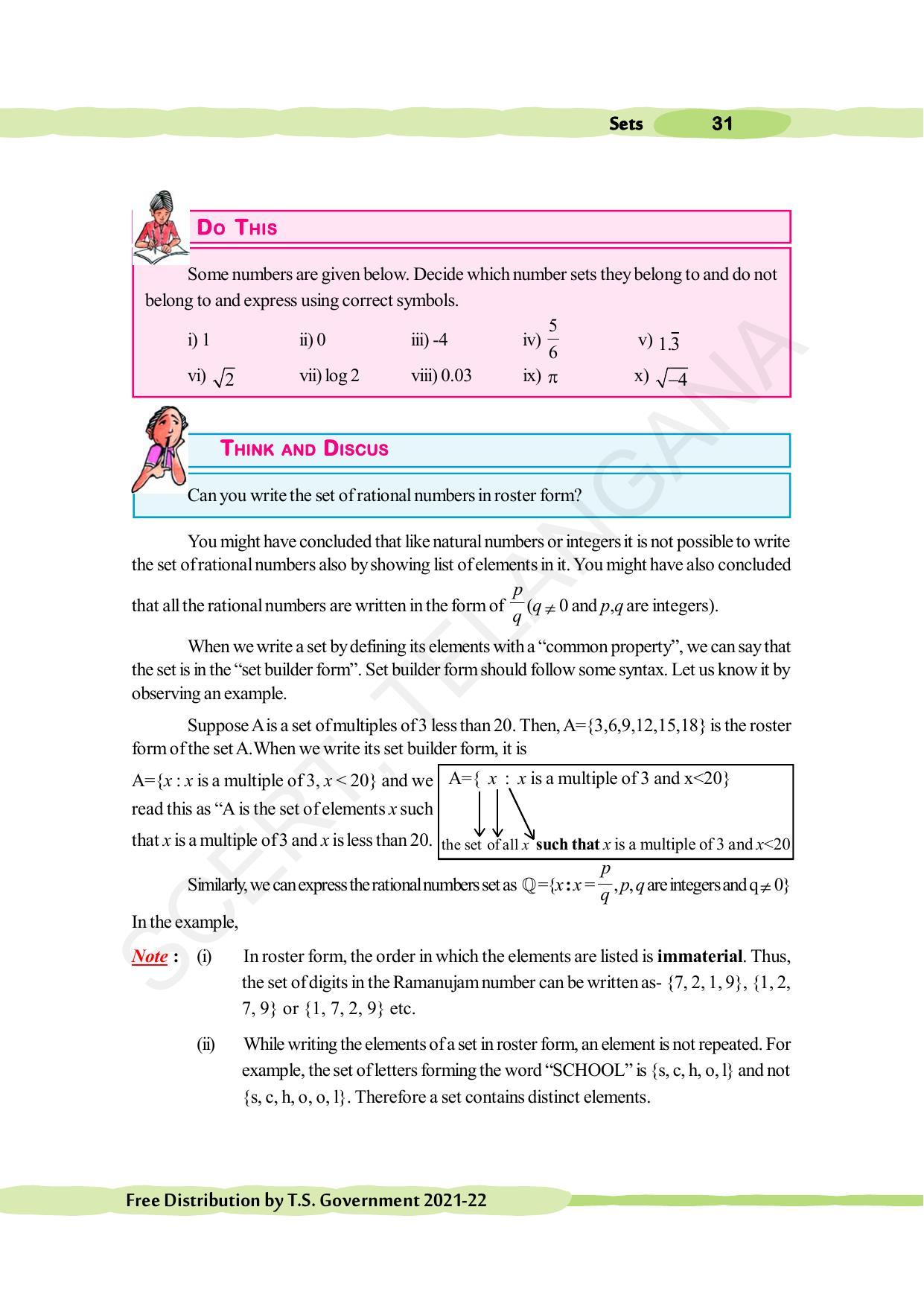 TS SCERT Class 10 Maths (English Medium) Text Book - Page 41