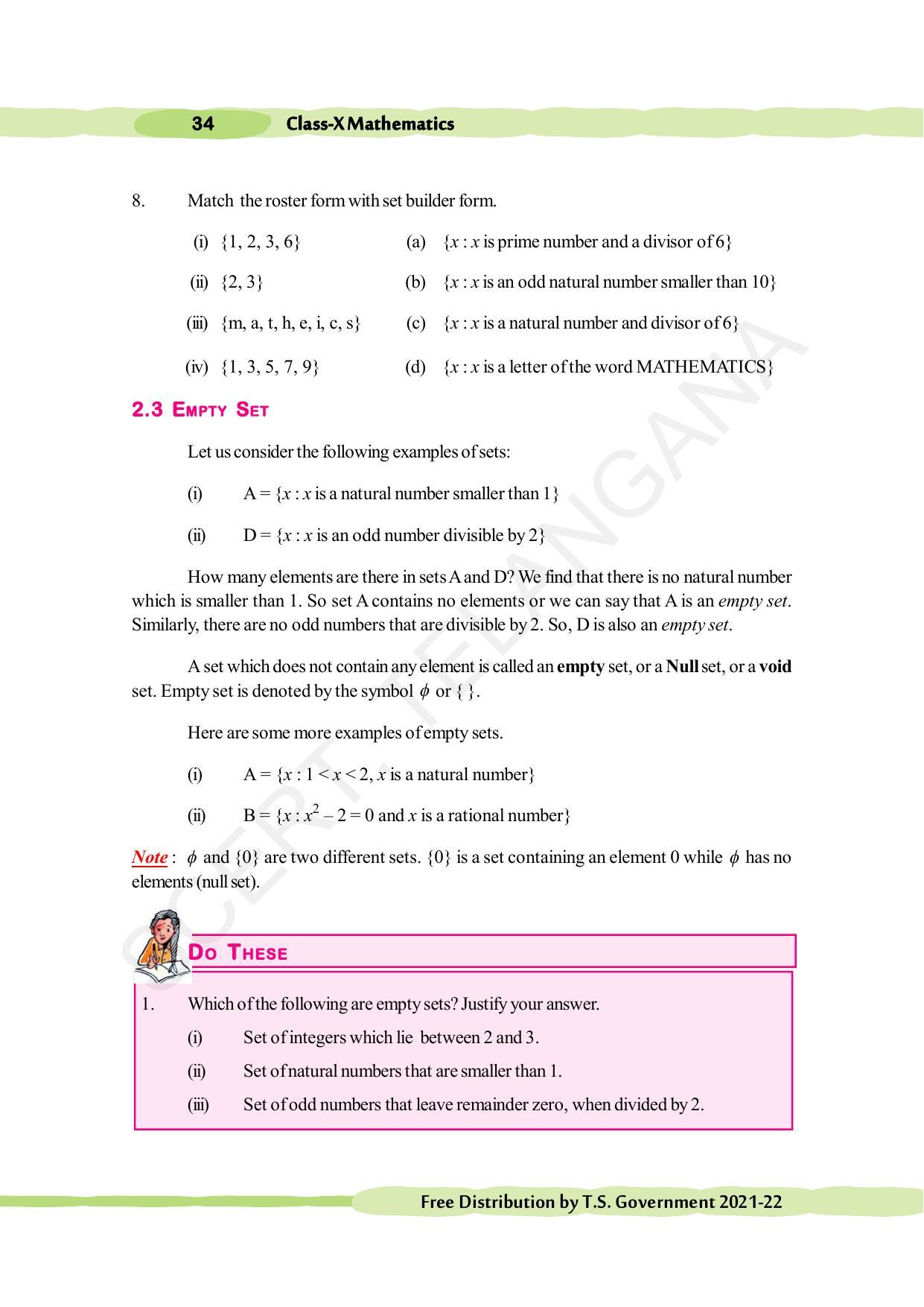 TS SCERT Class 10 Maths (English Medium) Text Book - Page 44