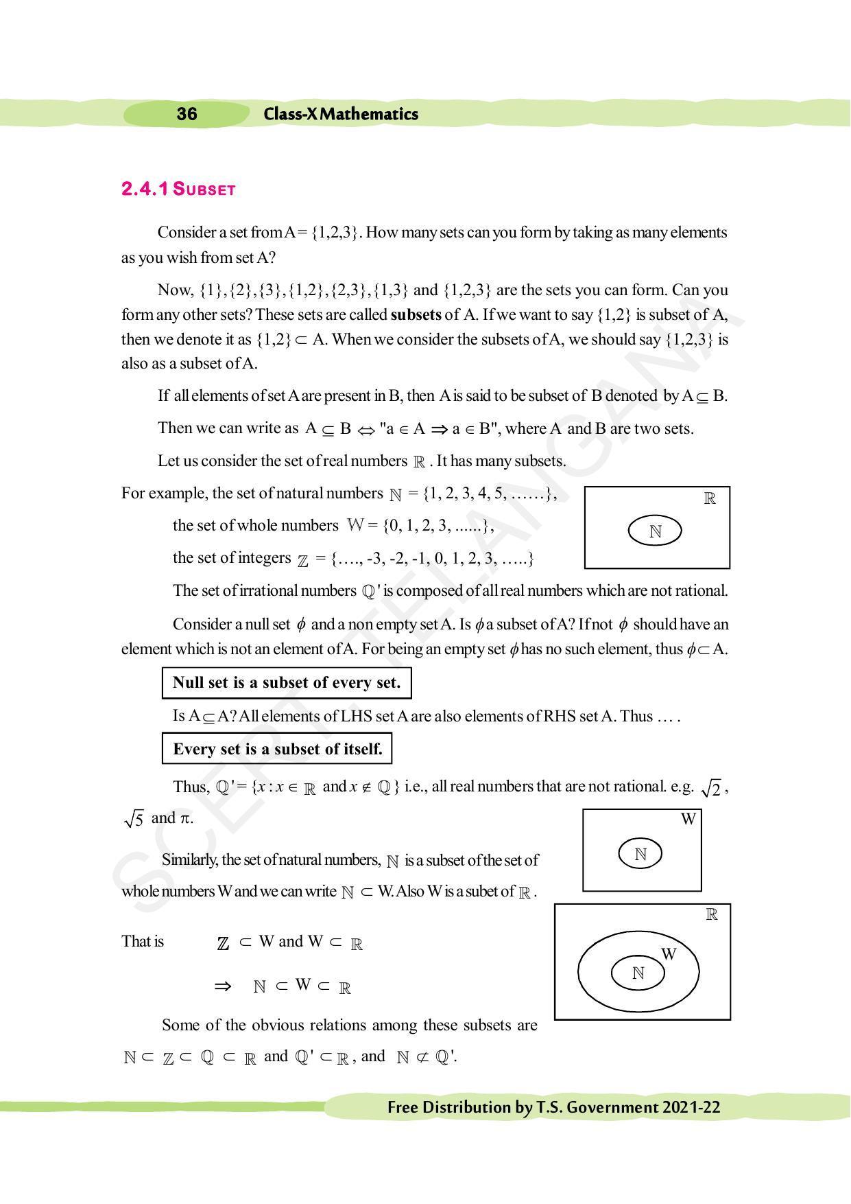 TS SCERT Class 10 Maths (English Medium) Text Book - Page 46