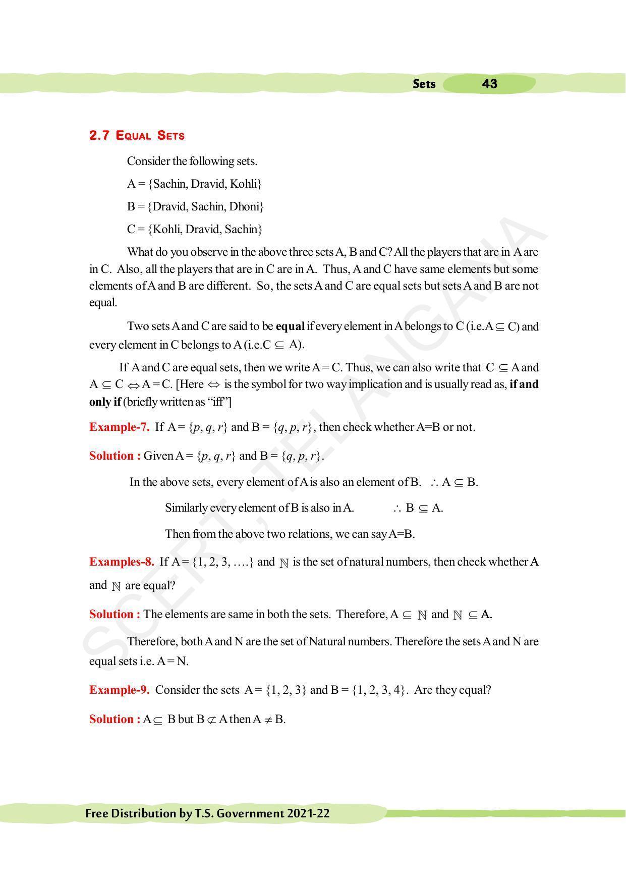 TS SCERT Class 10 Maths (English Medium) Text Book - Page 53