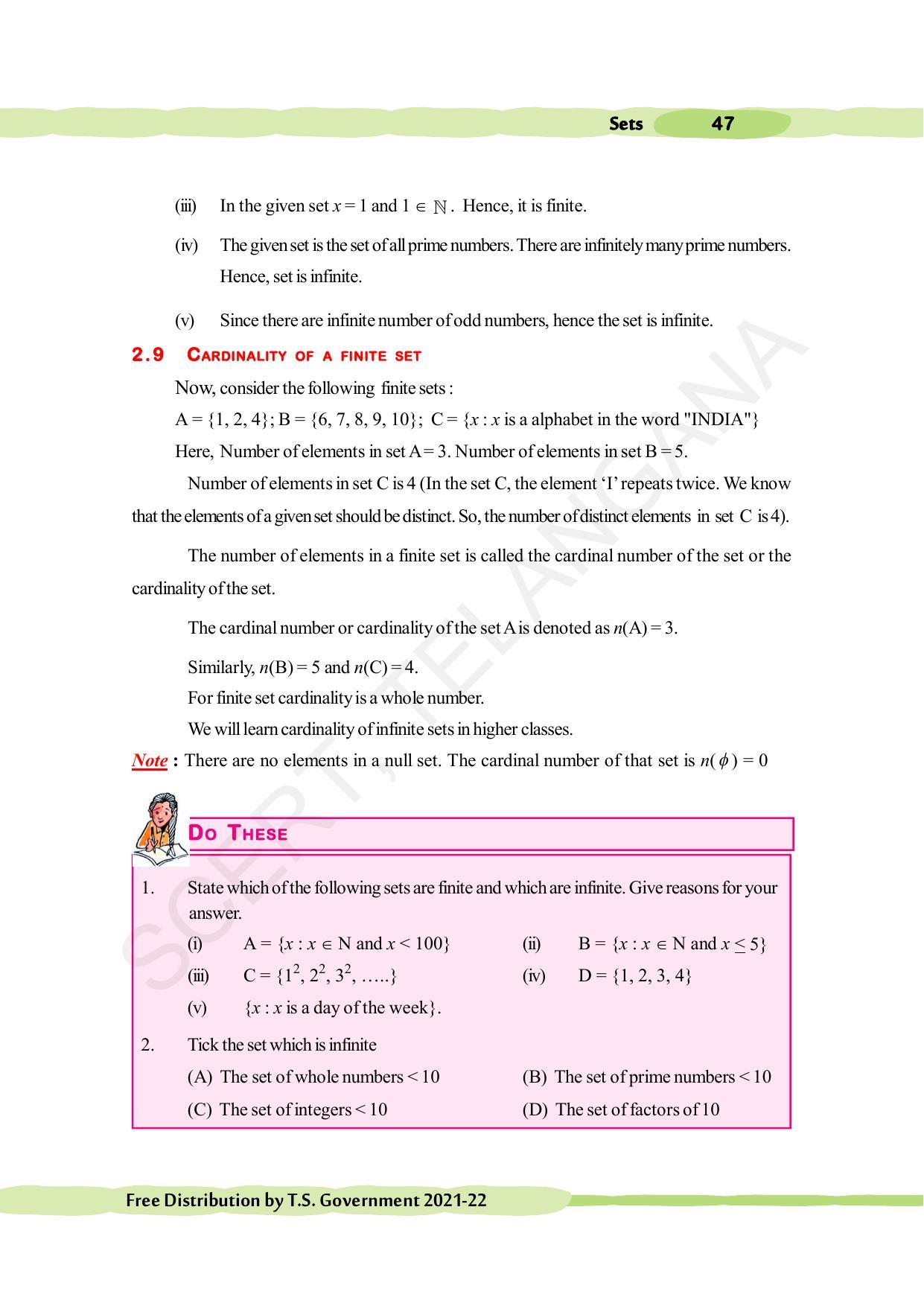 TS SCERT Class 10 Maths (English Medium) Text Book - Page 57