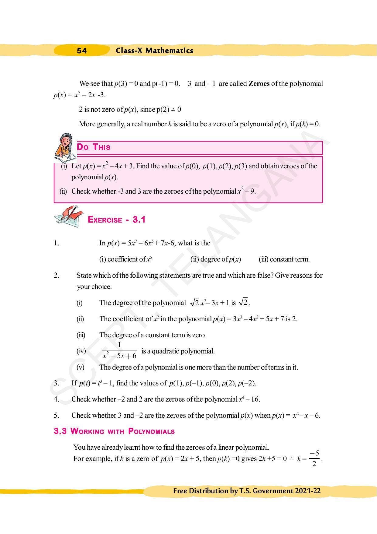 TS SCERT Class 10 Maths (English Medium) Text Book - Page 64