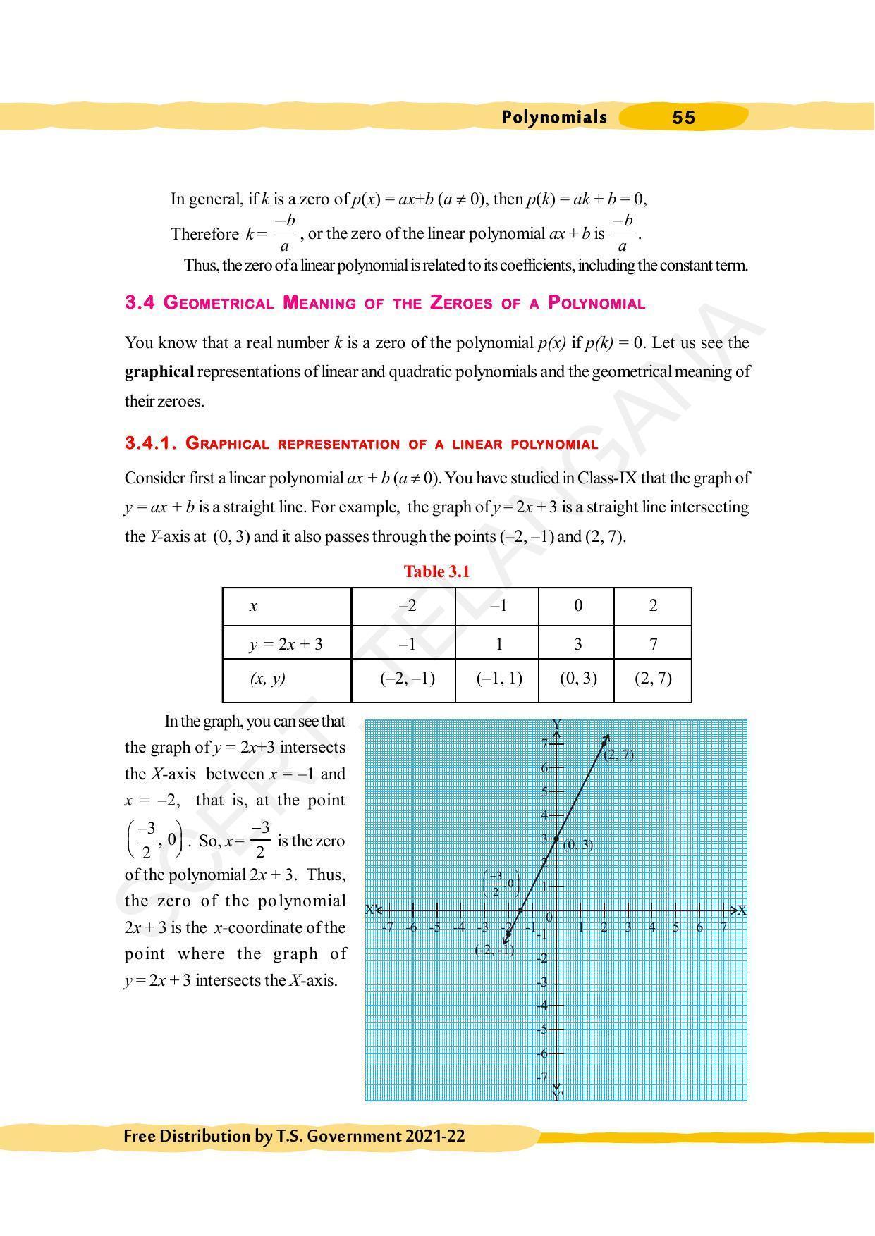 TS SCERT Class 10 Maths (English Medium) Text Book - Page 65