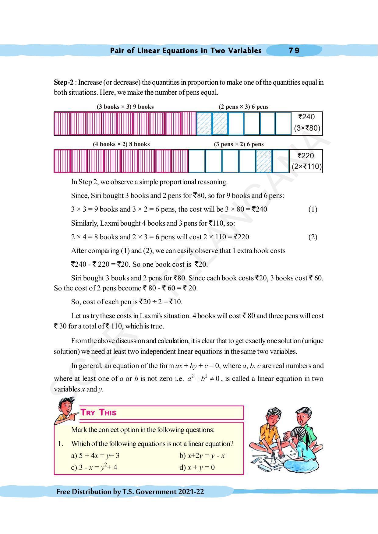 TS SCERT Class 10 Maths (English Medium) Text Book - Page 89