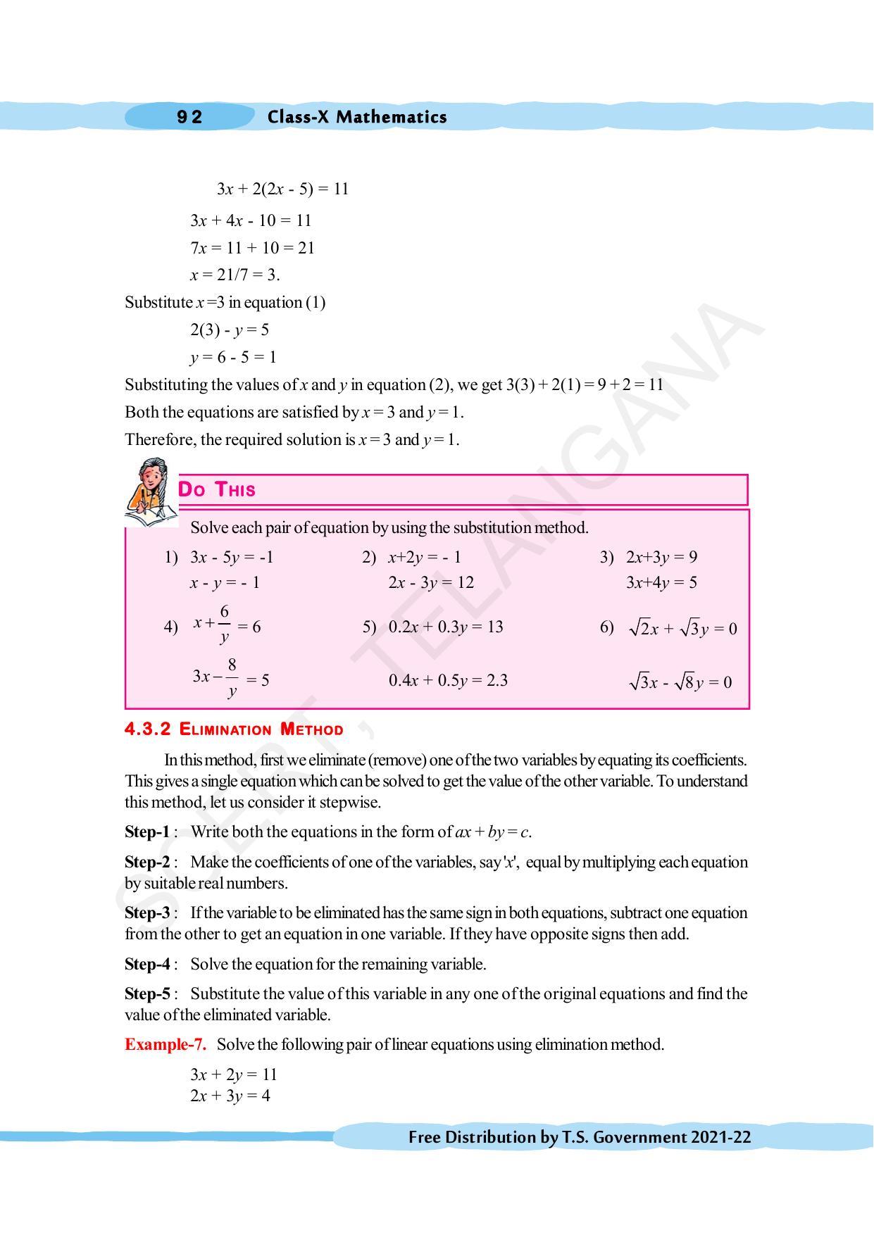 TS SCERT Class 10 Maths (English Medium) Text Book - Page 102