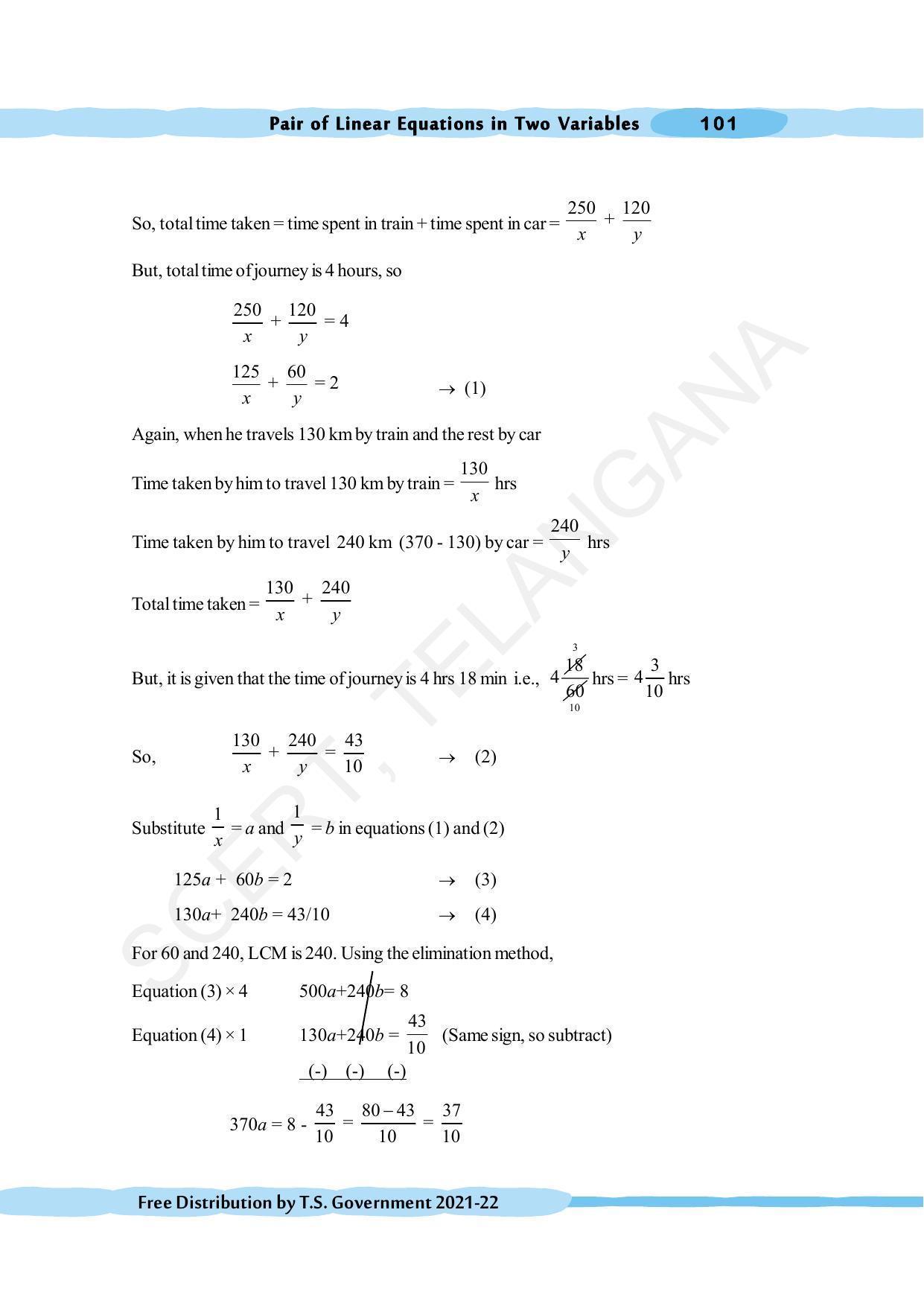 TS SCERT Class 10 Maths (English Medium) Text Book - Page 111