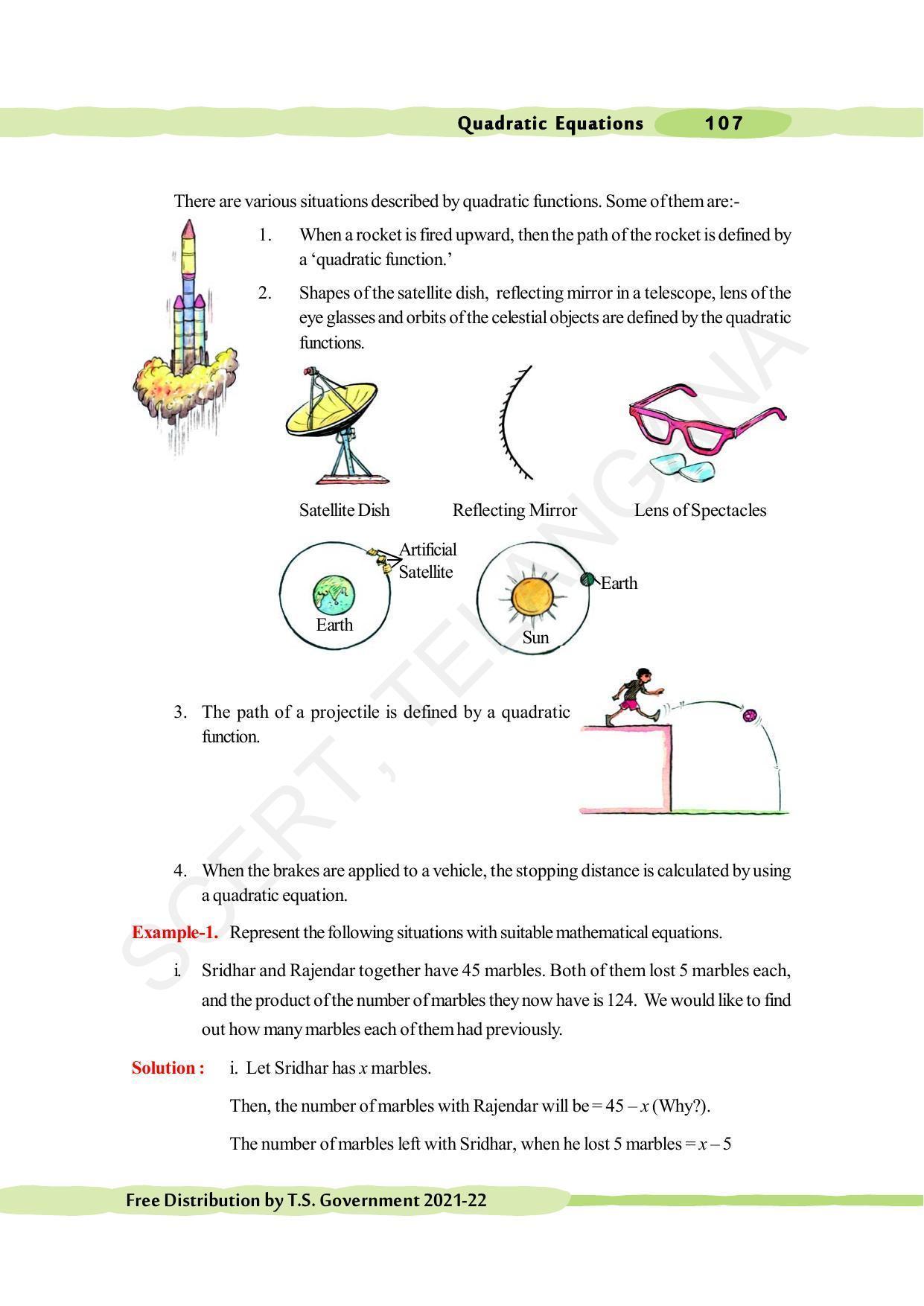 TS SCERT Class 10 Maths (English Medium) Text Book - Page 117