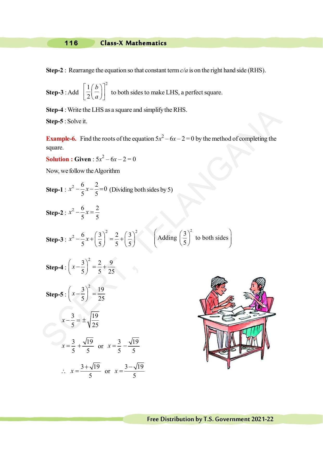 TS SCERT Class 10 Maths (English Medium) Text Book - Page 126