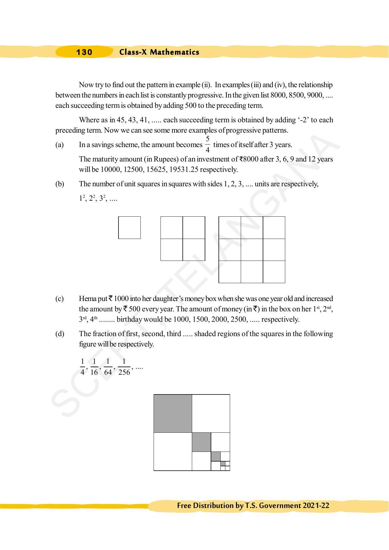 TS SCERT Class 10 Maths (English Medium) Text Book - Page 140