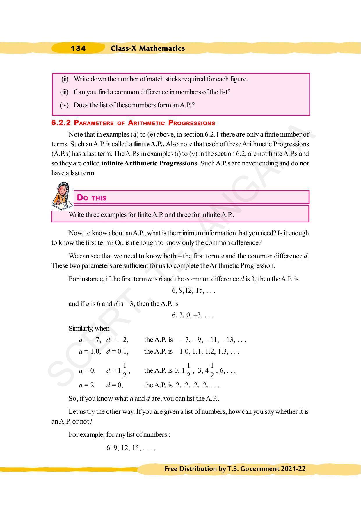 TS SCERT Class 10 Maths (English Medium) Text Book - Page 144