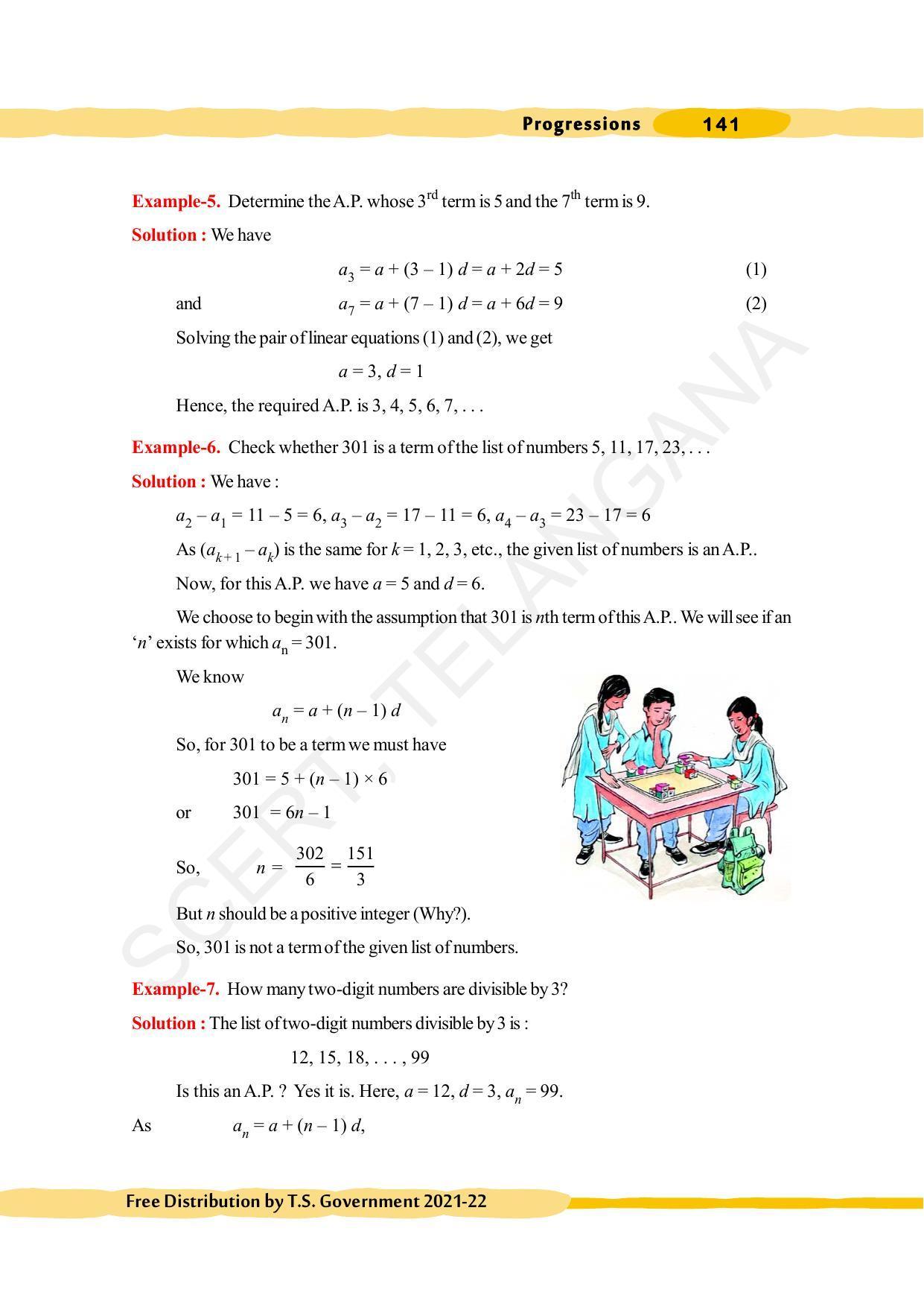 TS SCERT Class 10 Maths (English Medium) Text Book - Page 151