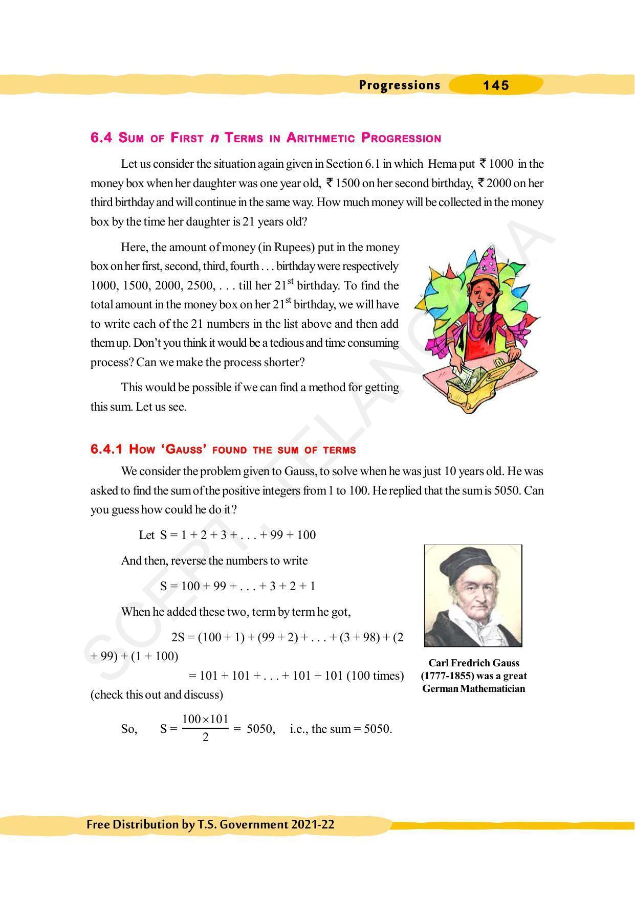 TS SCERT Class 10 Maths (English Medium) Text Book - Page 155